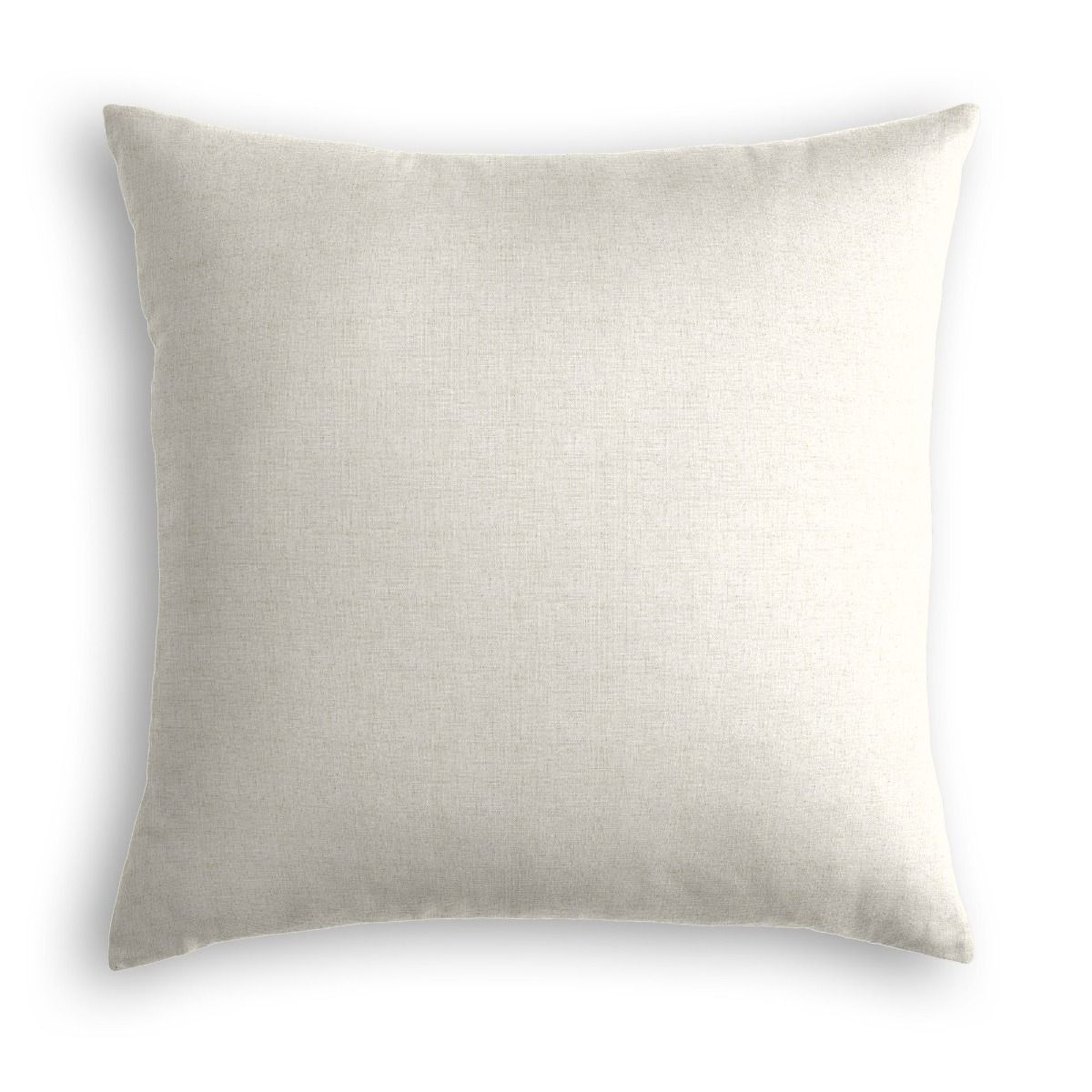 Classic Linen Pillow, Soft Gray, 18" x 18" - Havenly Essentials