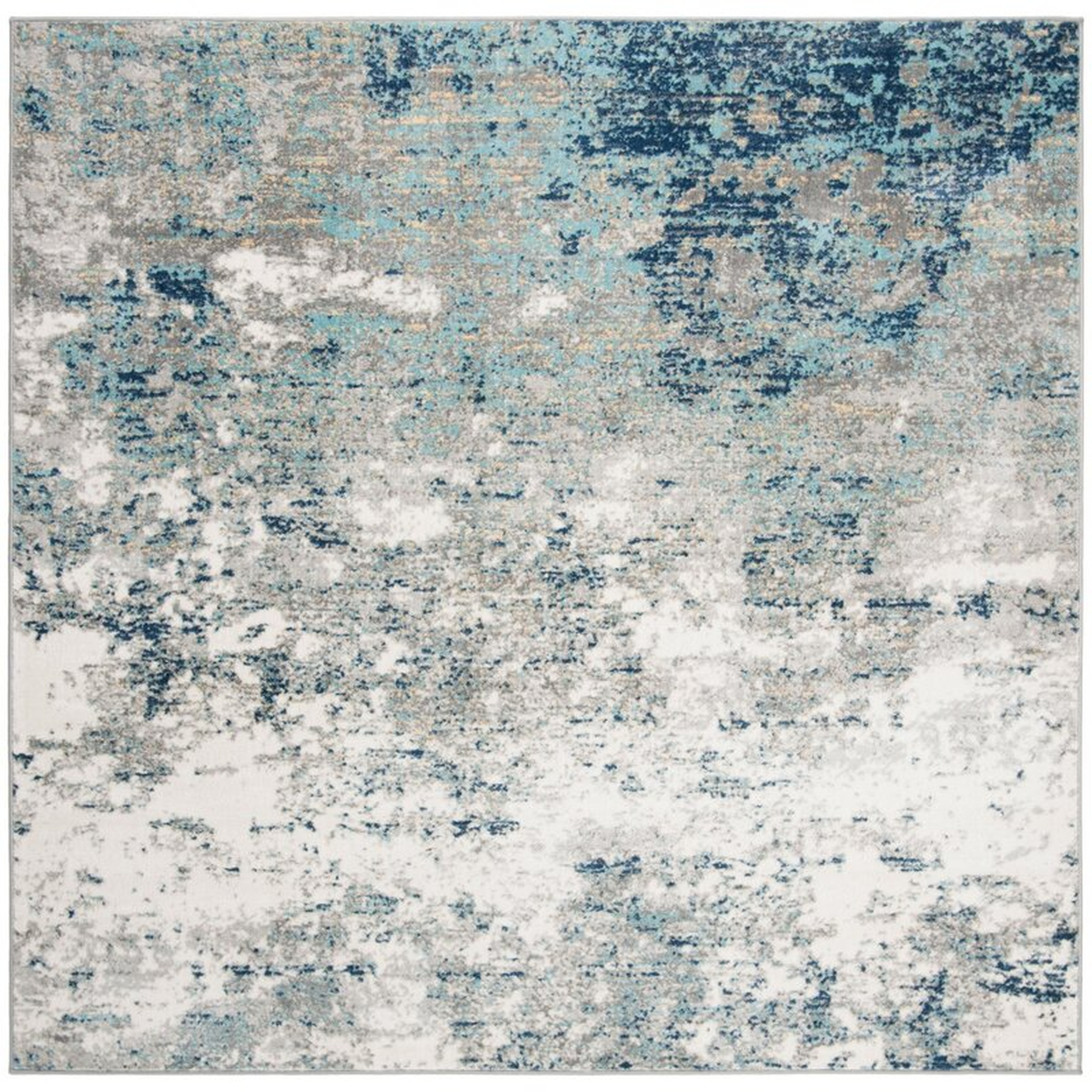 Muro Gray/Blue Area Rug - Wayfair