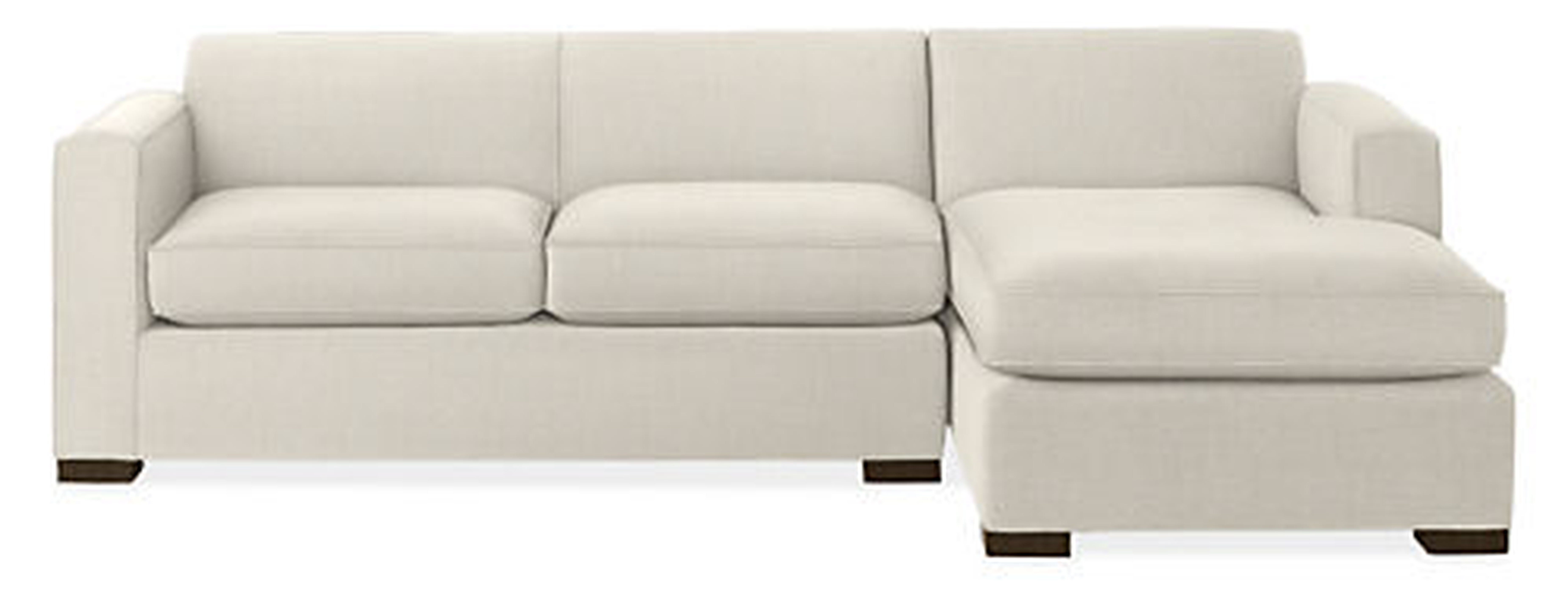 Ian Sofas with Chaise, Right-facing, Arin Ivory CUSTOM - Room & Board