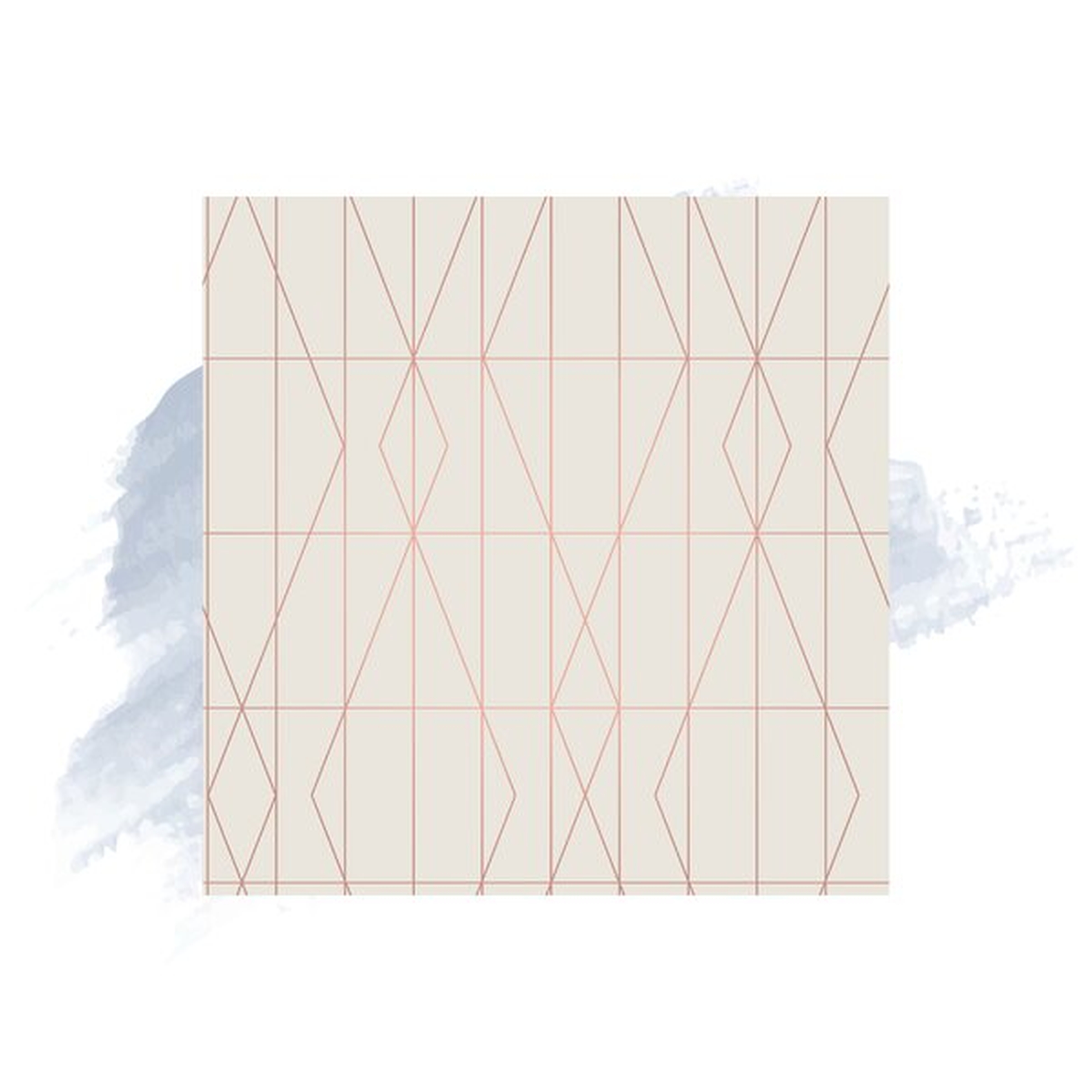 Kristin Diamond Geo 33' L x 20.5" W Wallpaper Roll - Wayfair