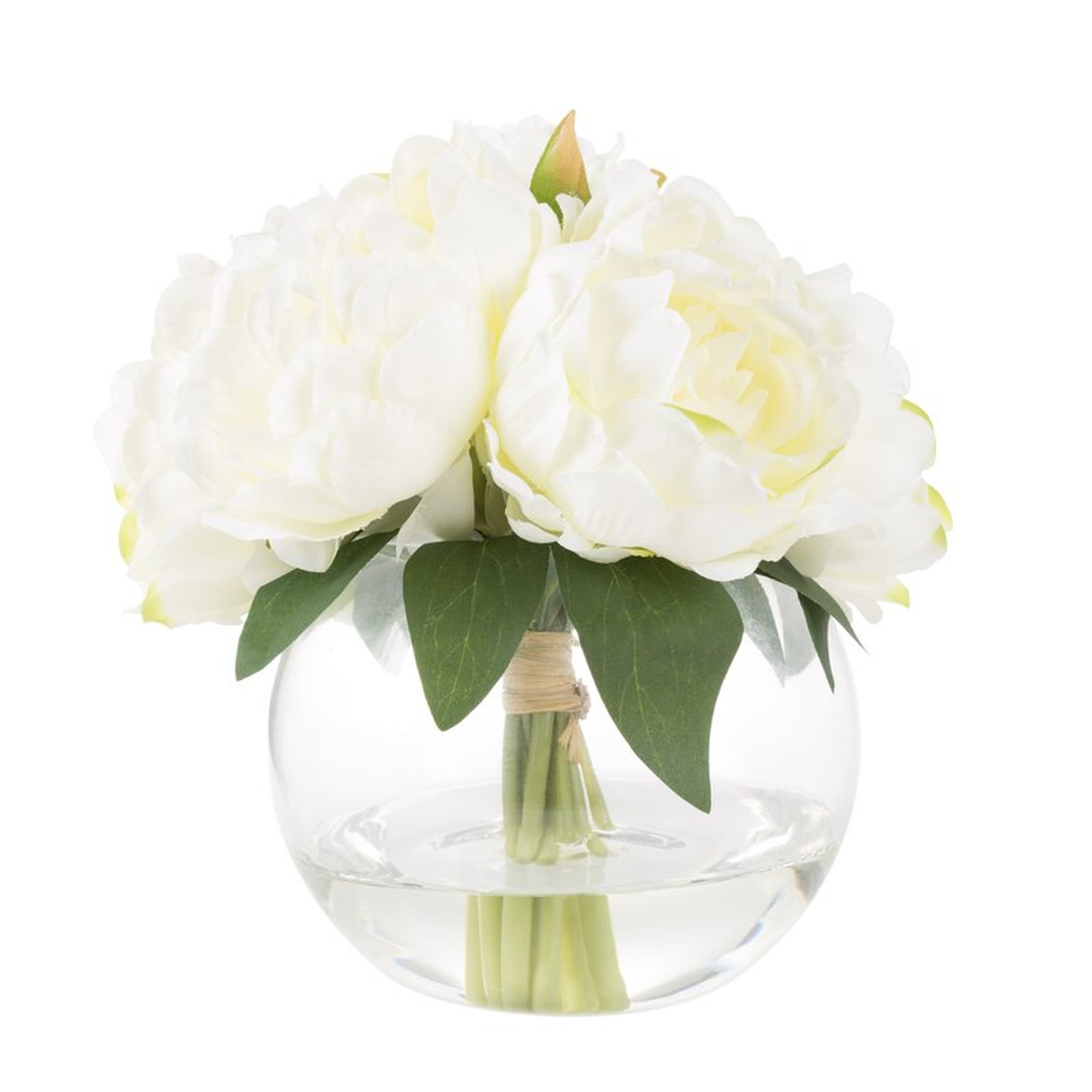 Rose Floral Arrangement in Glass Vase - Birch Lane