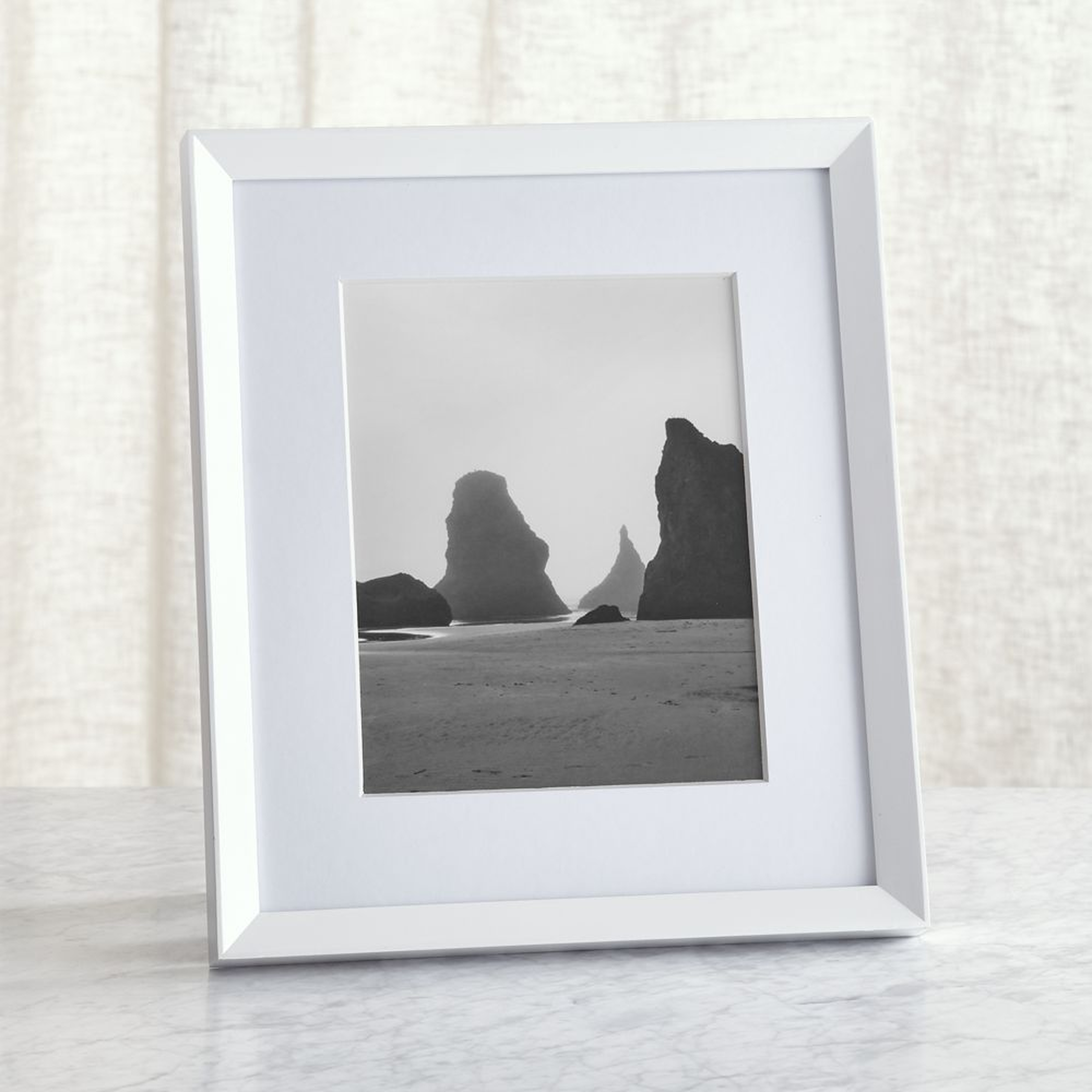 Icon 8x10 White Picture Frame - Crate and Barrel
