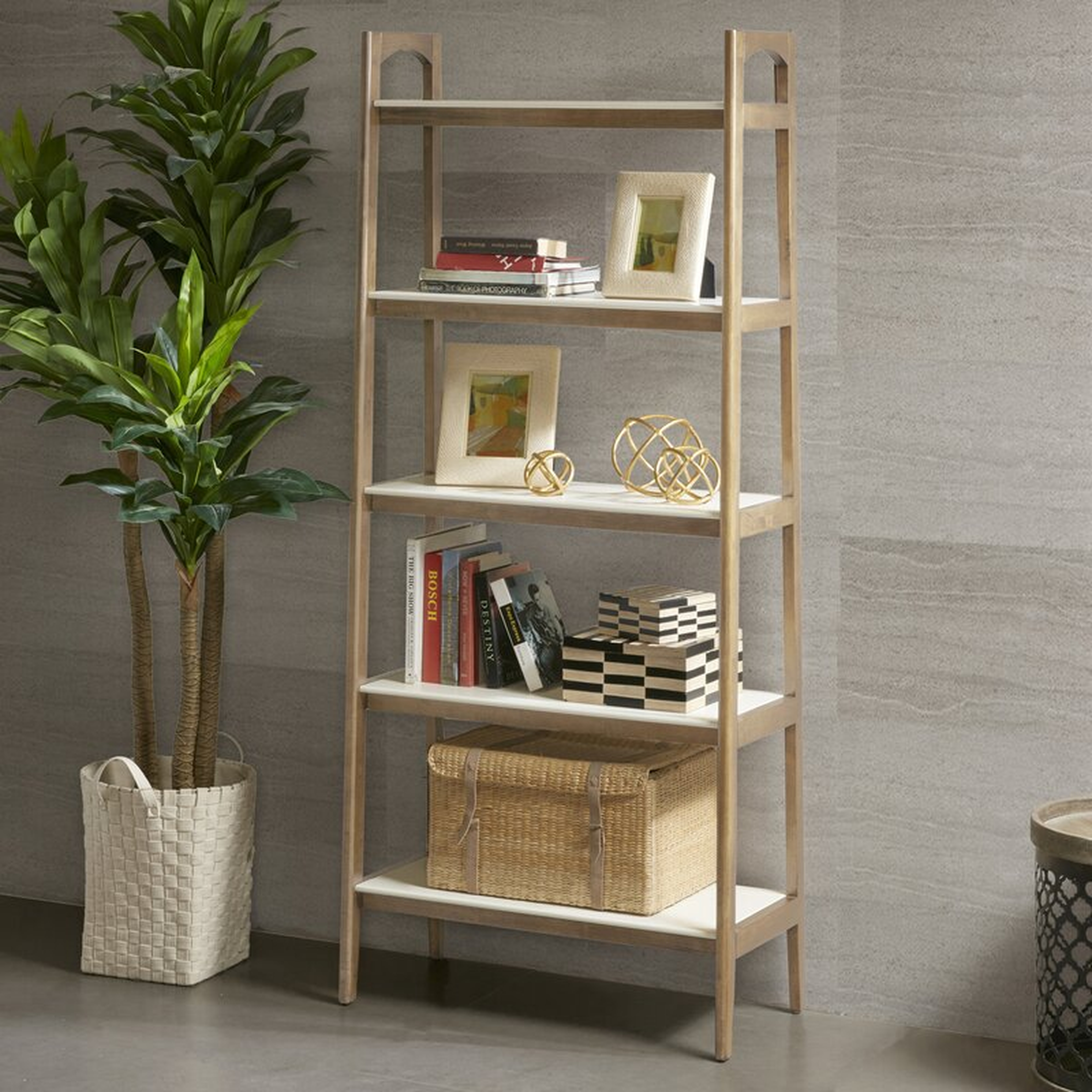 Soho Solid Wood Ladder Bookcase, 31" - Natural - AllModern