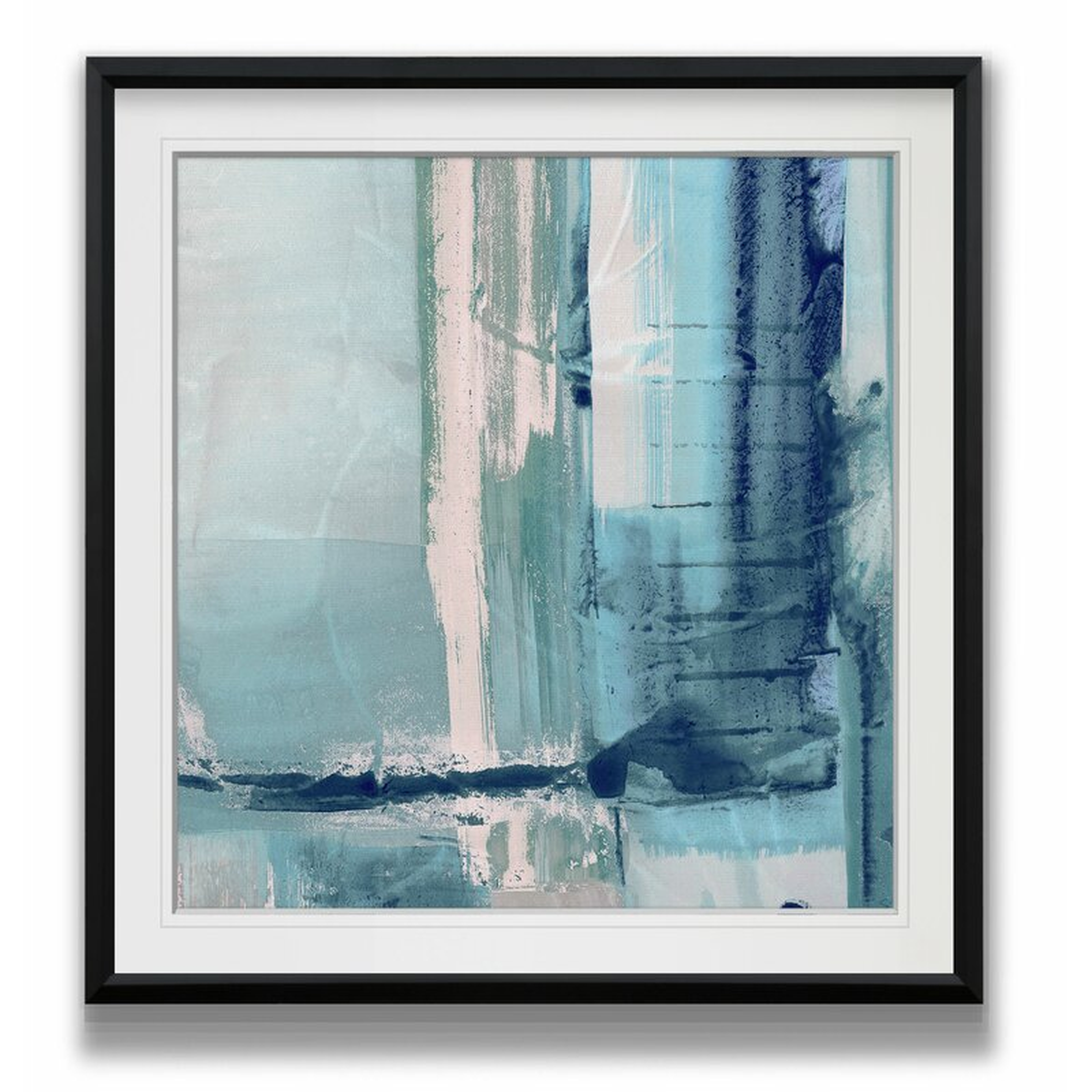 Miss The Sea I Susan Jill - 3 Piece Floater Frame Print on Canvas, Black Framed - Wayfair