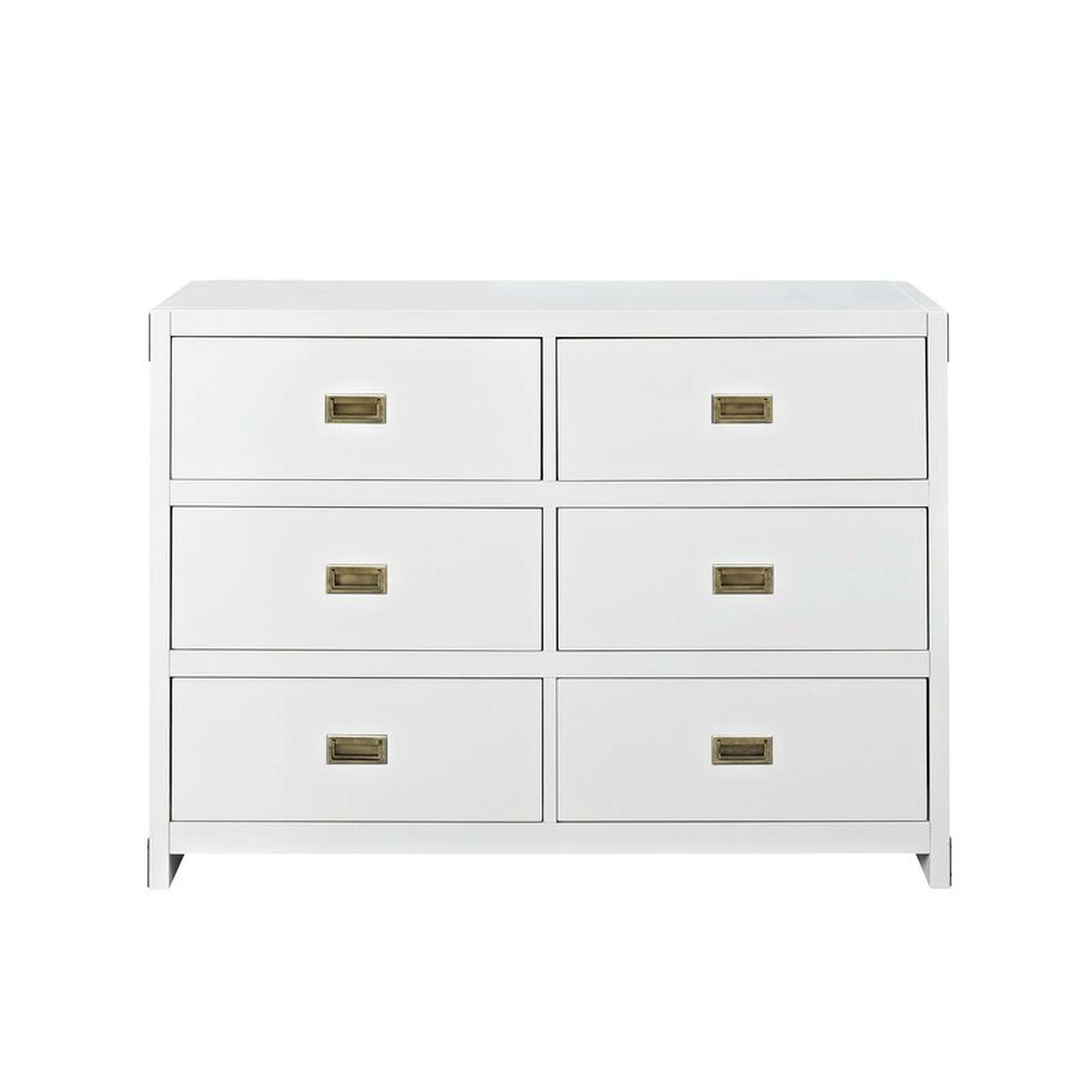 Benbrook 6 Drawer Double Dresser - white - Wayfair