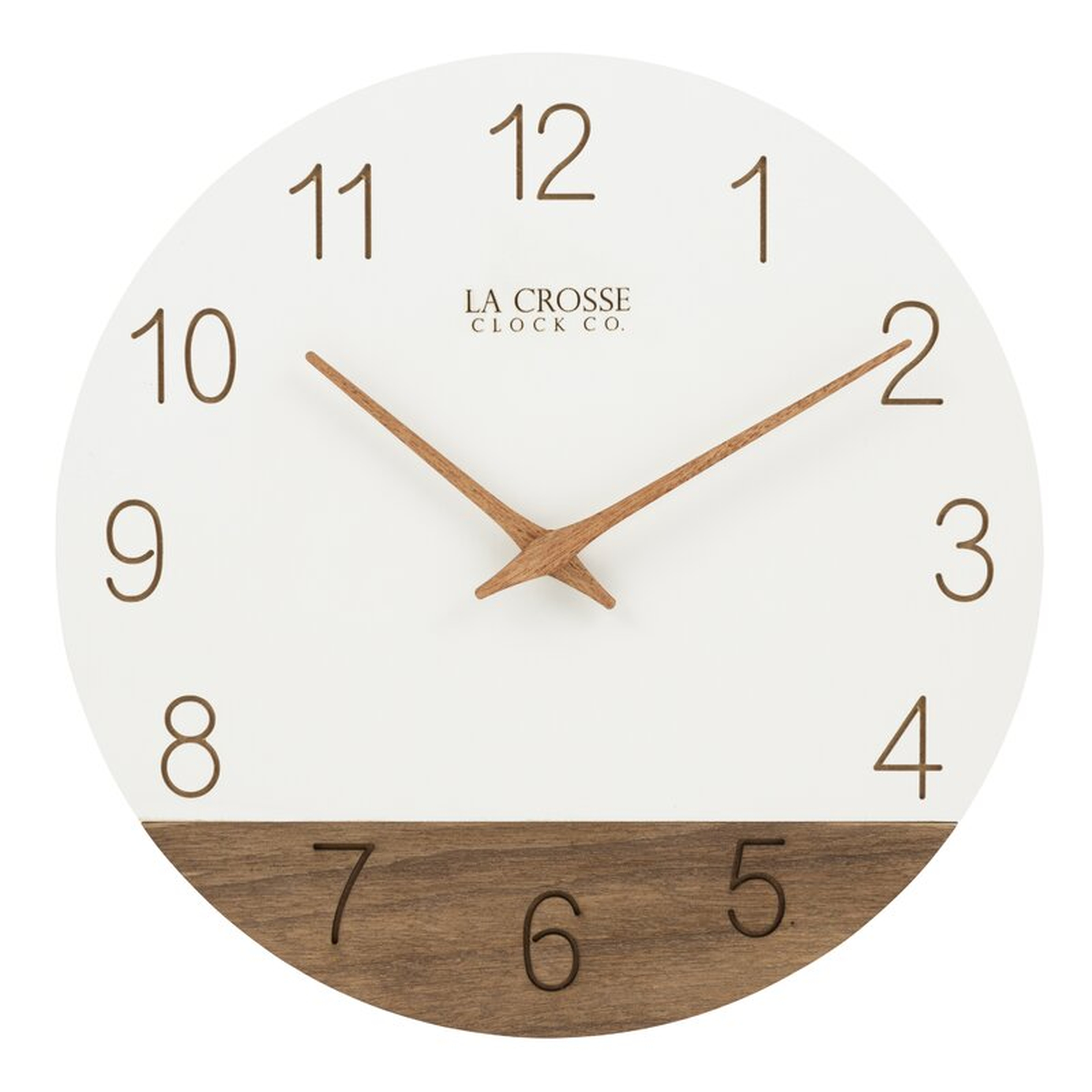 Sierra Wood 12" Wall Clock - Wayfair