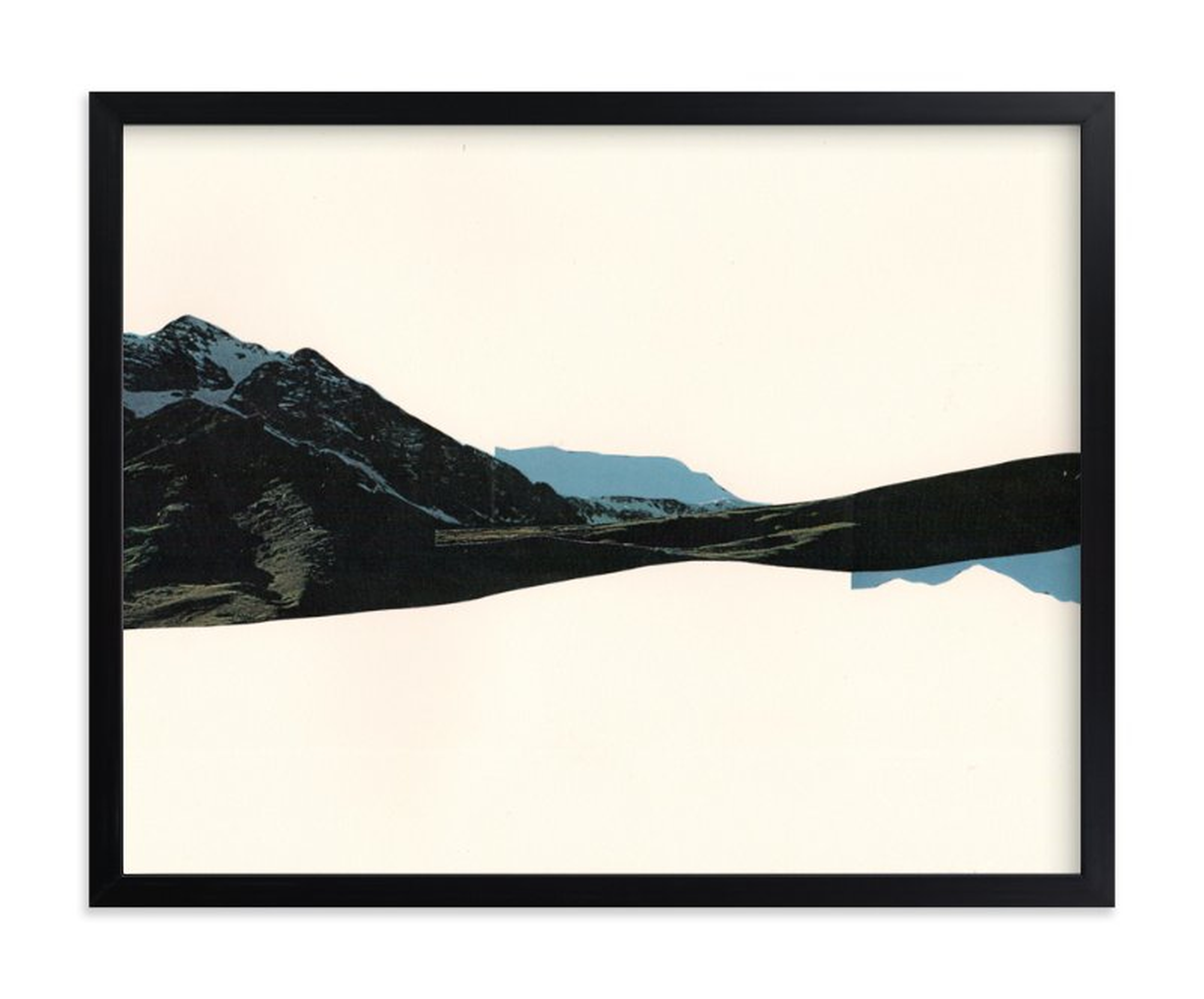 spliced landscape 1-classic black frame 14"x11" - Minted