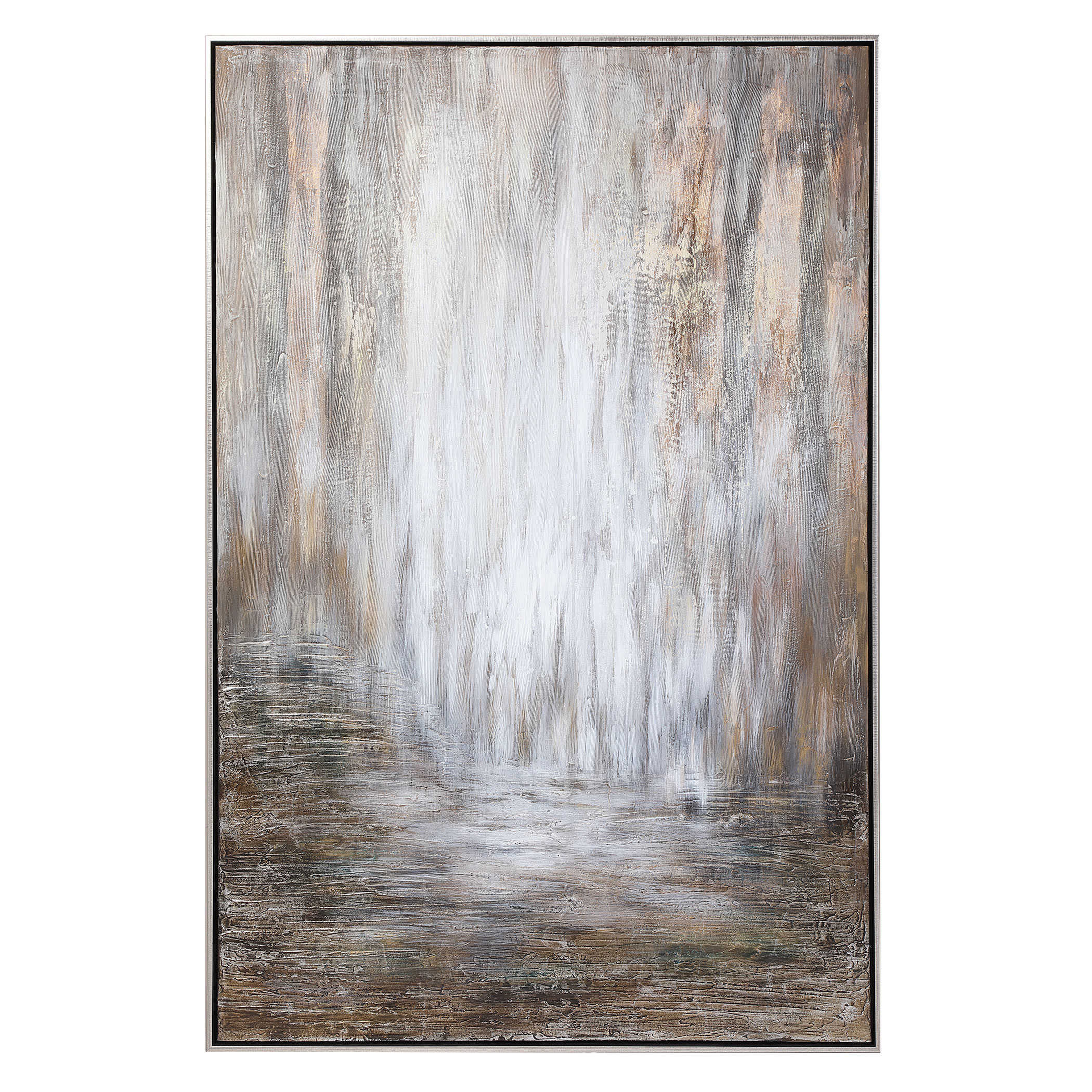 Desert Rain, Hand Painted Abstract Art, 41.25" x 61.25" - Hudsonhill Foundry
