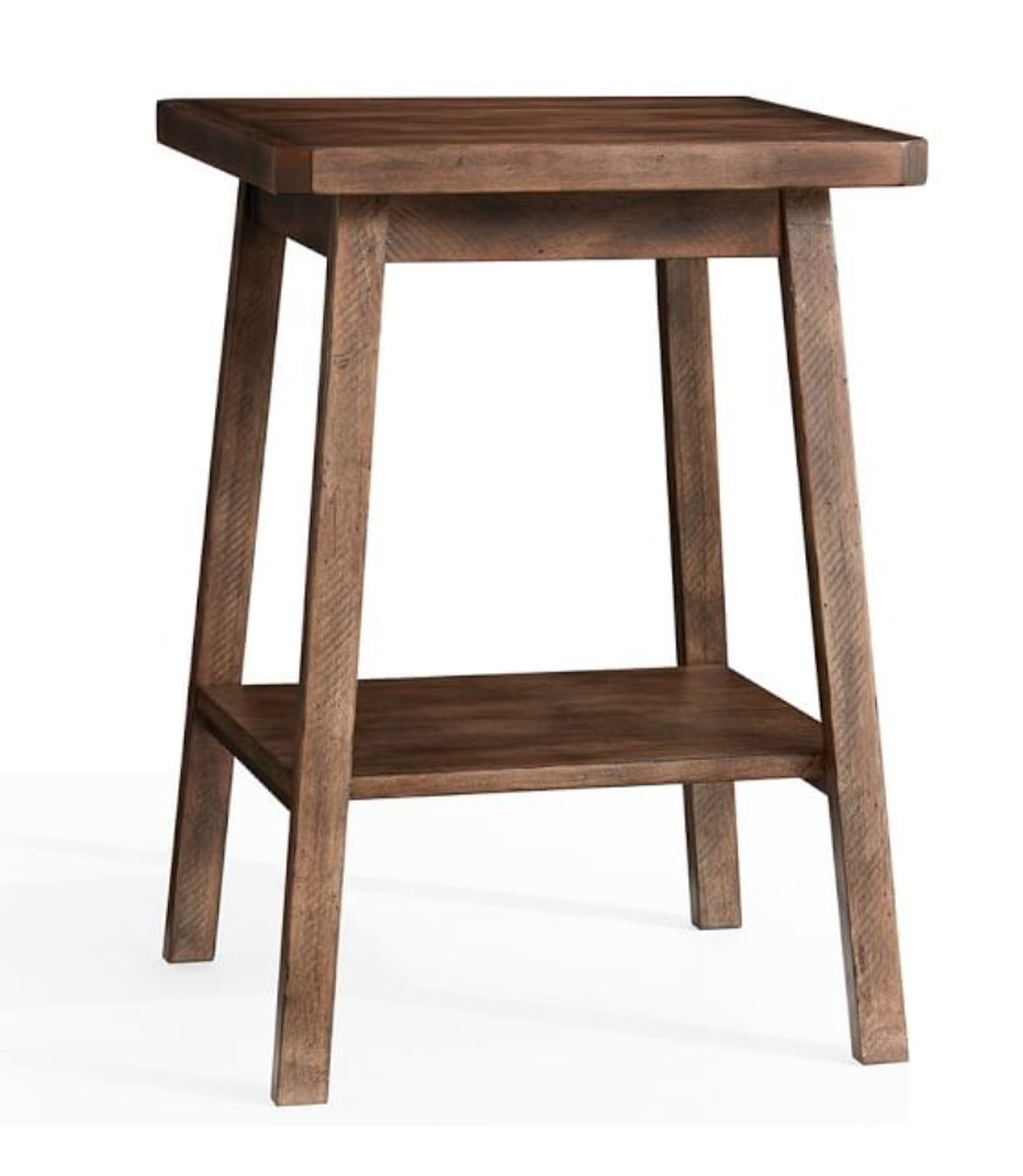 Mateo End Table, Salvaged Black - Pottery Barn
