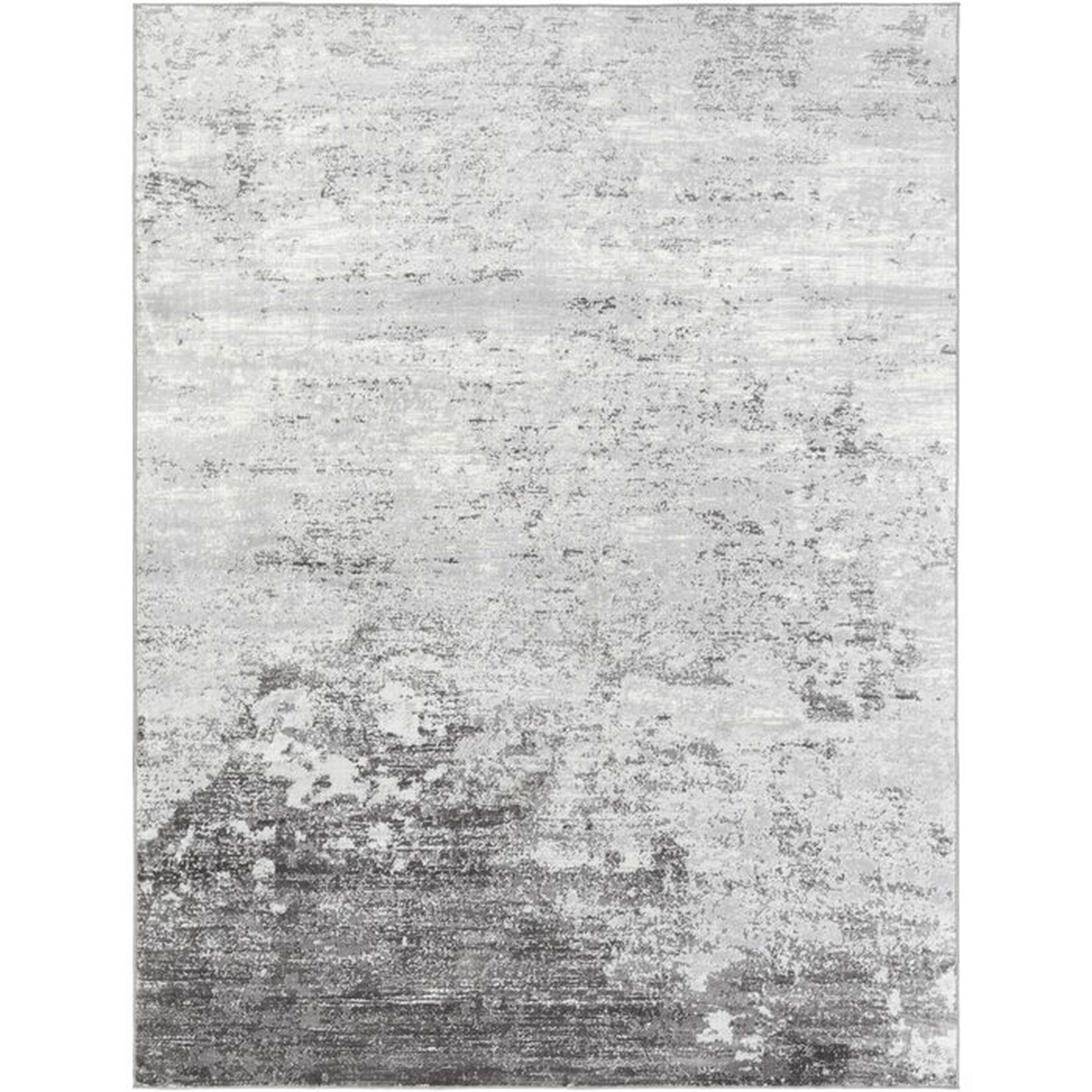 Rosson Silver Gray/White/Charcoal Area Rug - Wayfair