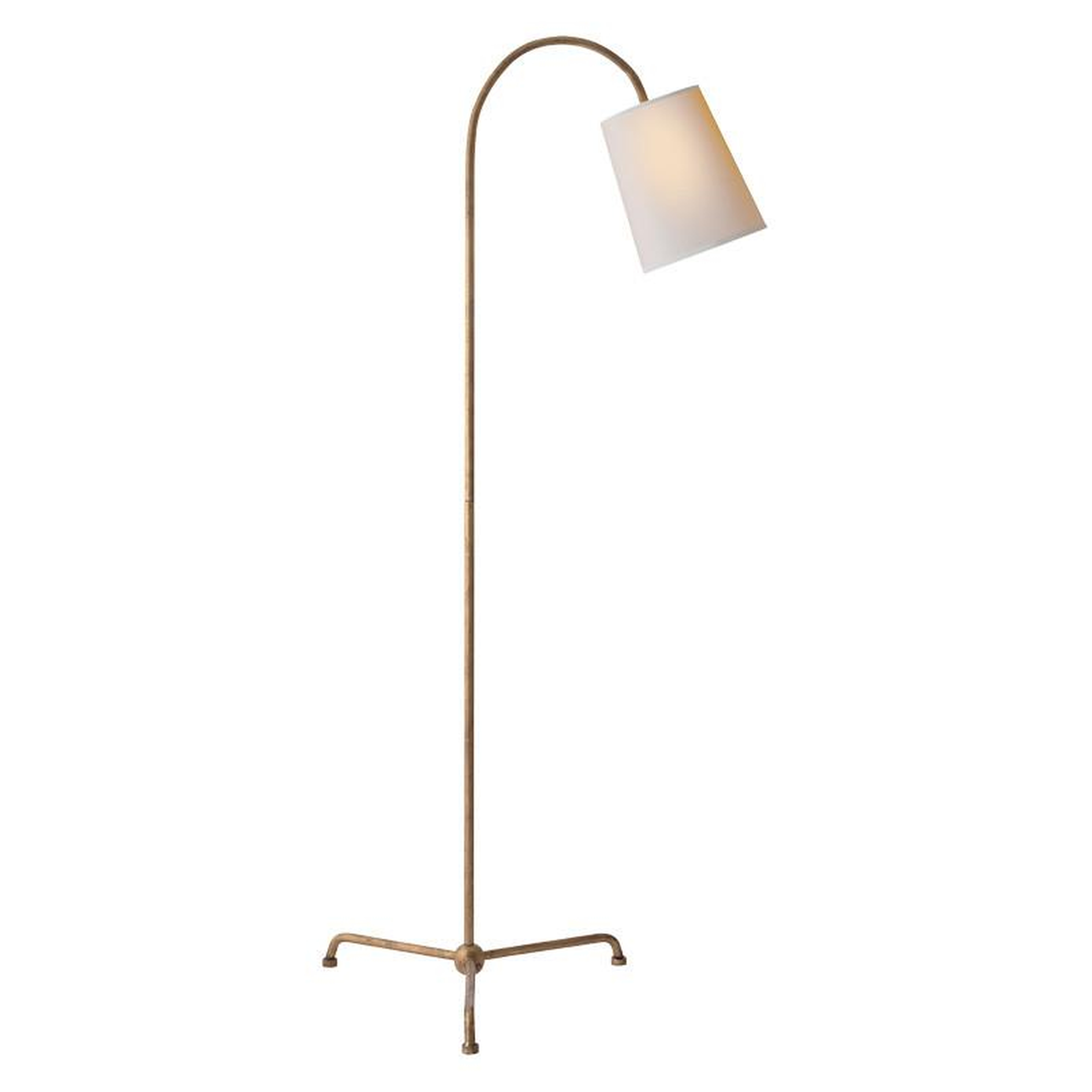 MIA FLOOR LAMP - GILDED IRON - McGee & Co.