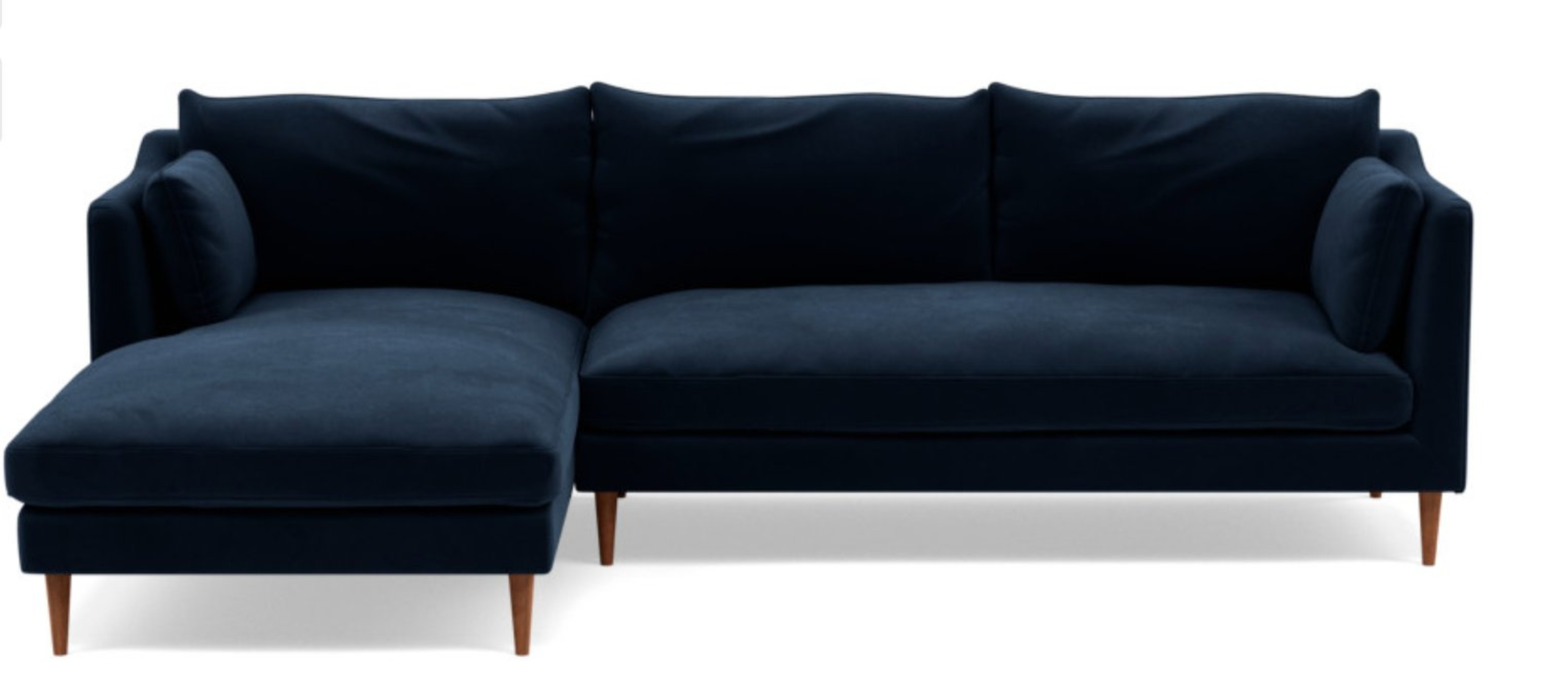 CUSTOM: CAITLIN BY THE EVERYGIRL Sectional Sofa with Left Chaise - Interior Define