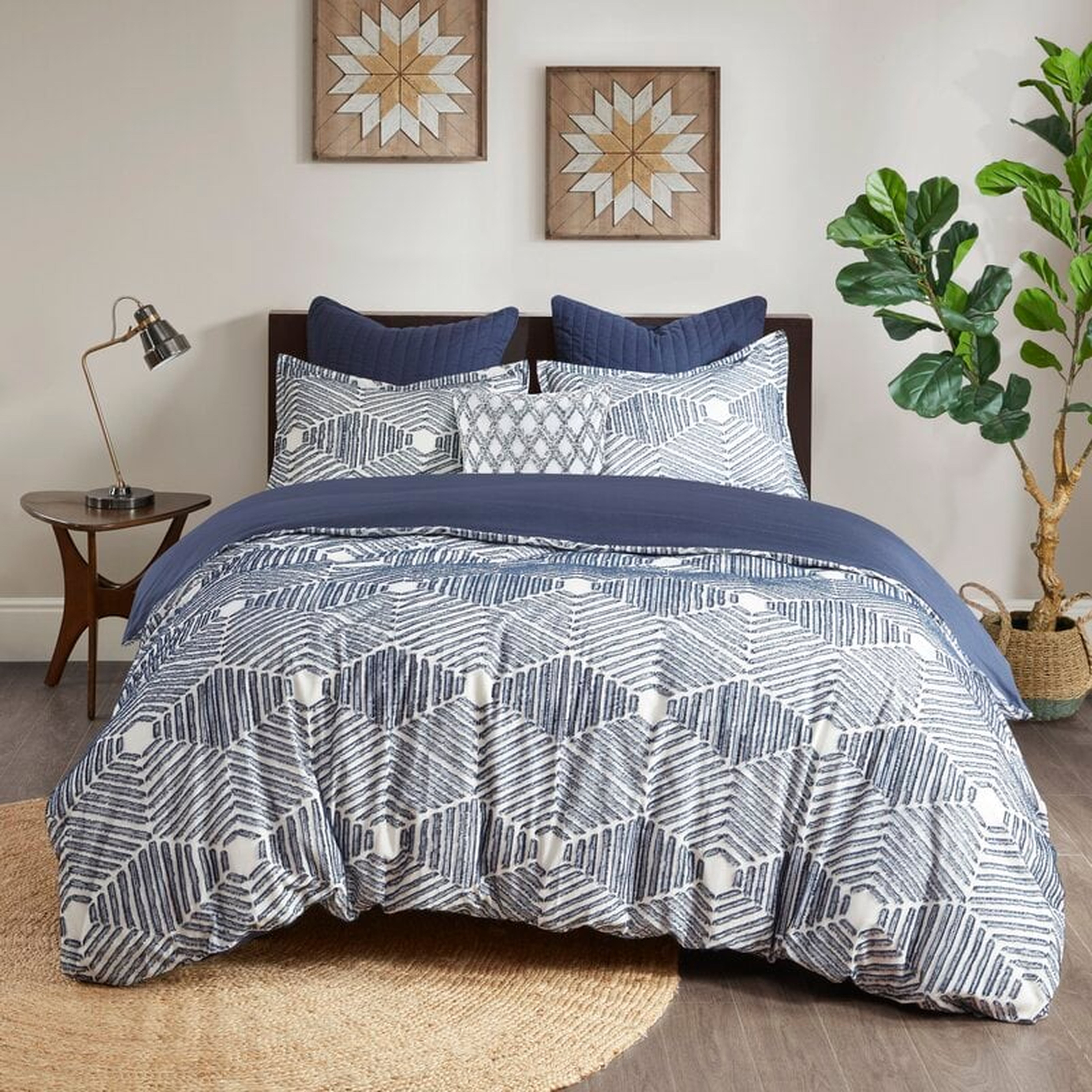 Arlene Standard Cotton Reversible Modern & Contemporary 3 Piece Comforter Set - Wayfair