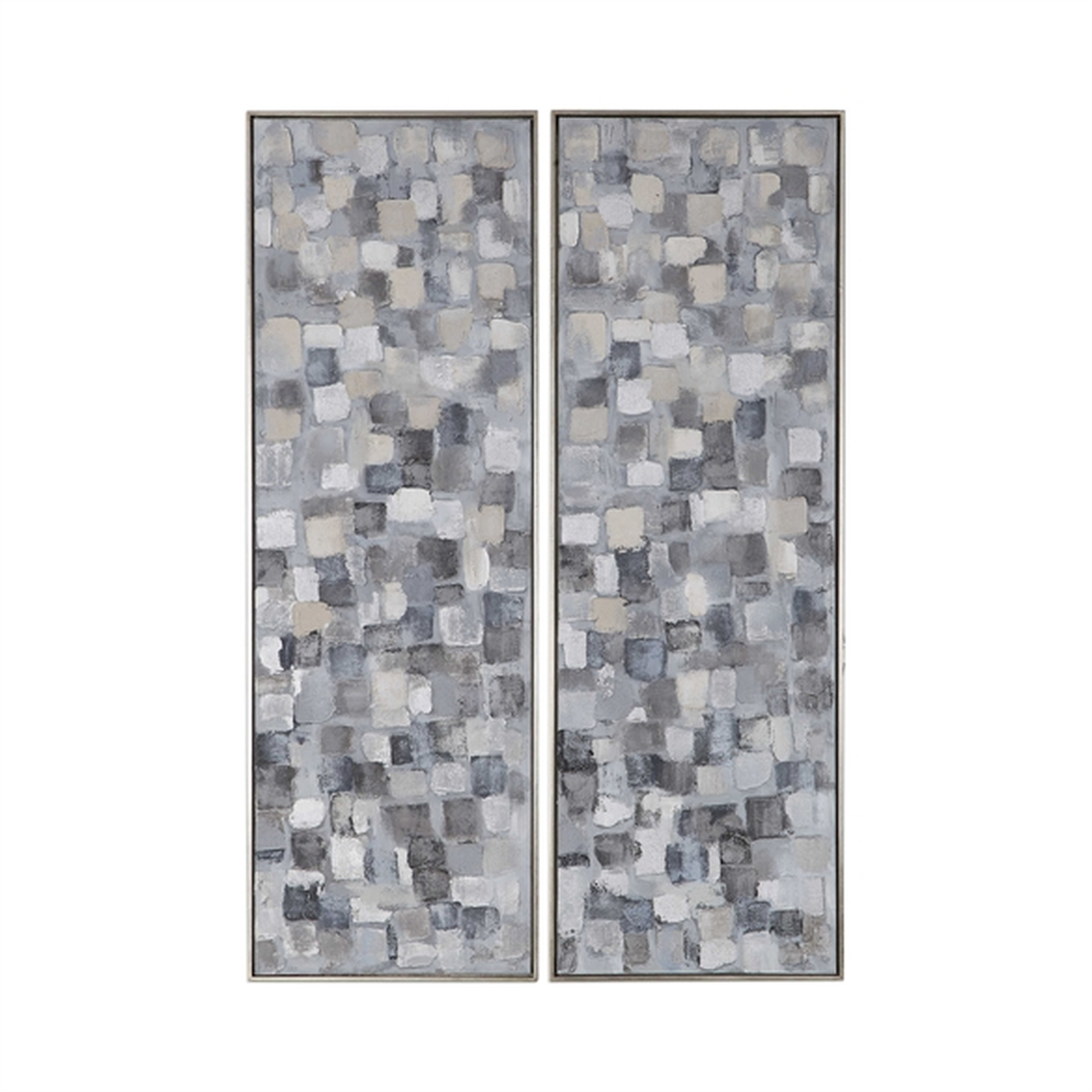 Cubist Hand Painted Canvases, S/2 - Hudsonhill Foundry