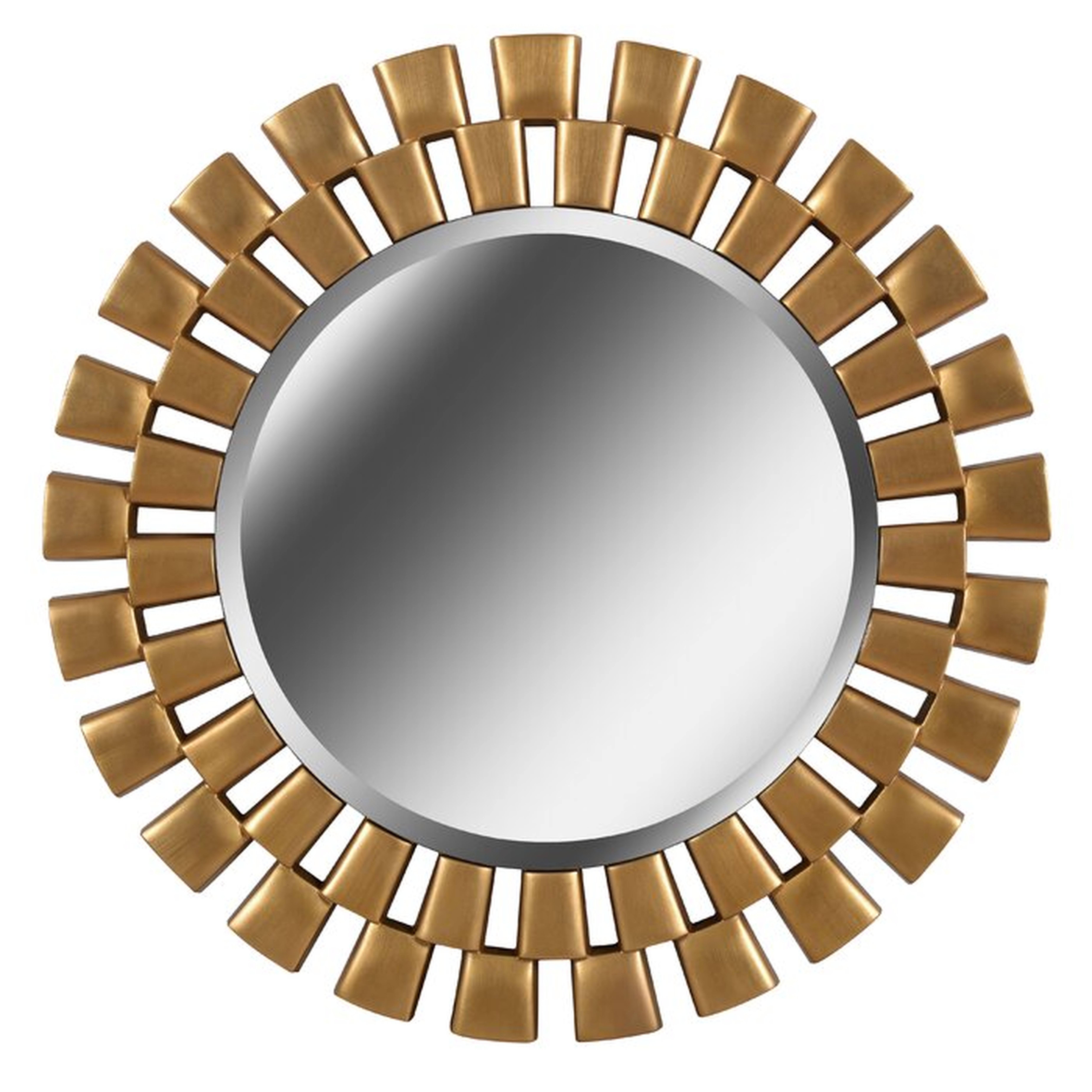Glam Beveled Accent Mirror- Gold - Wayfair