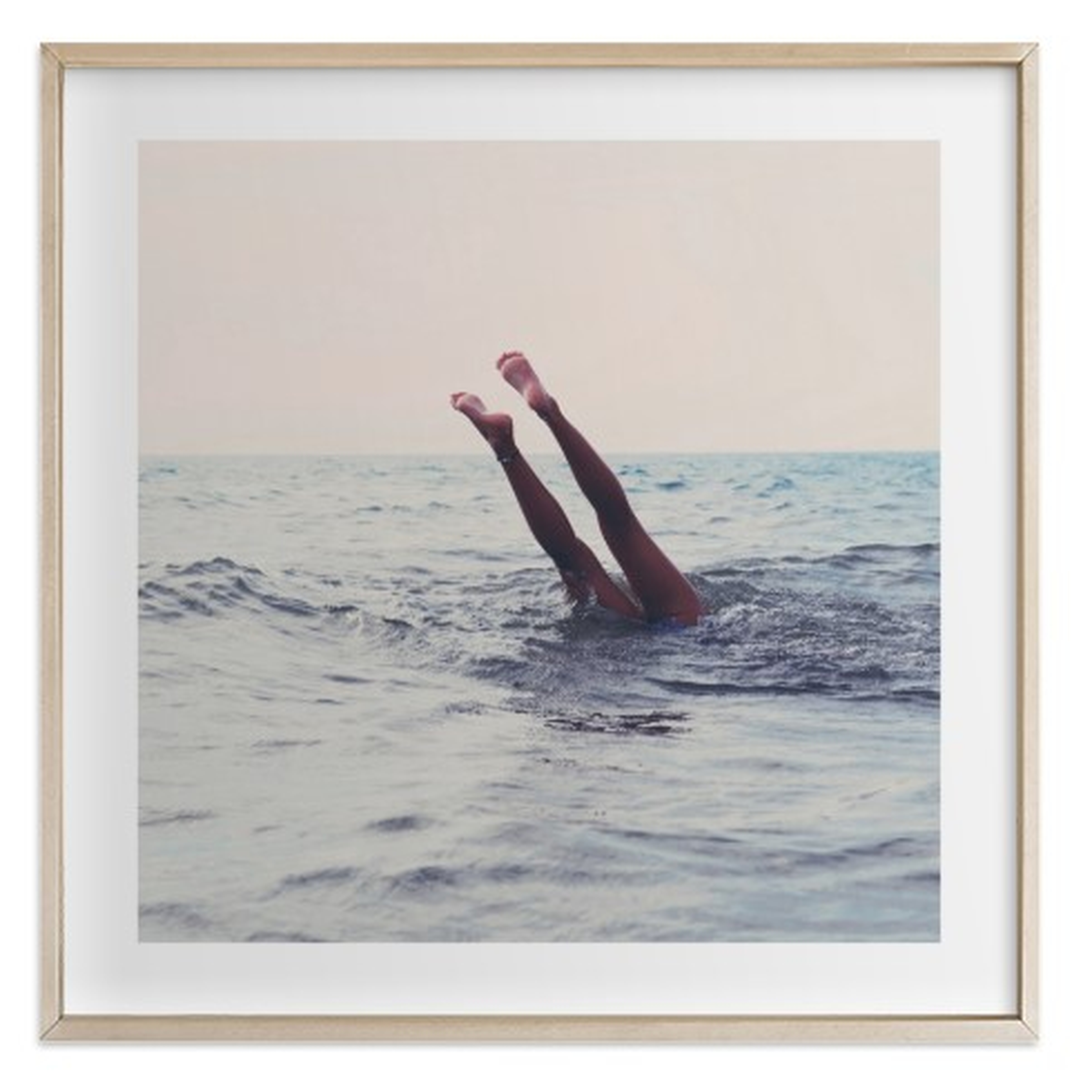 Summer Handstand, 30" Framed Art - Minted