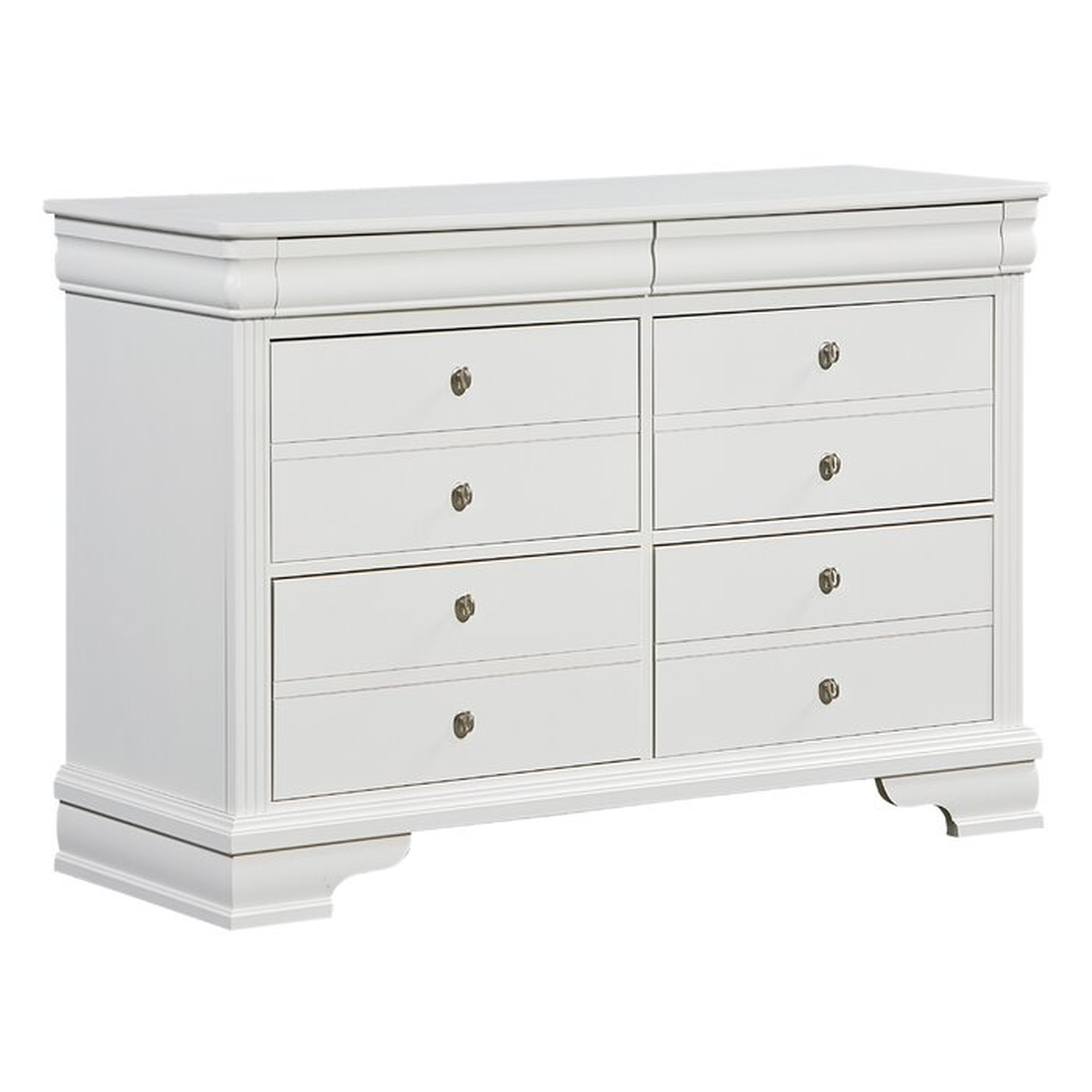 Hewitt 6 Drawer Double Dresser, Soft White - Wayfair