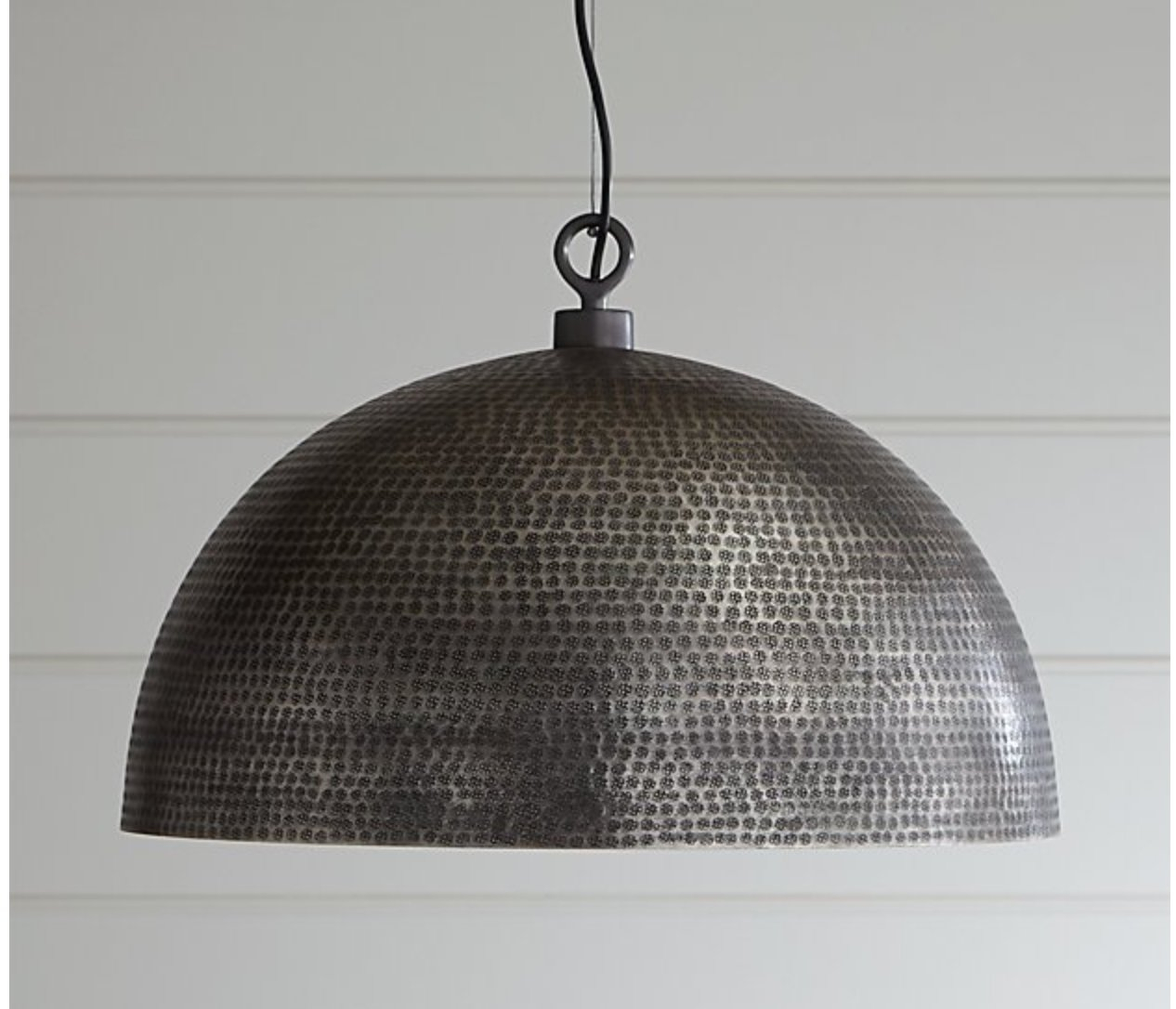 Rodan Hammered Brass Metal Dome Pendant Light - Crate and Barrel