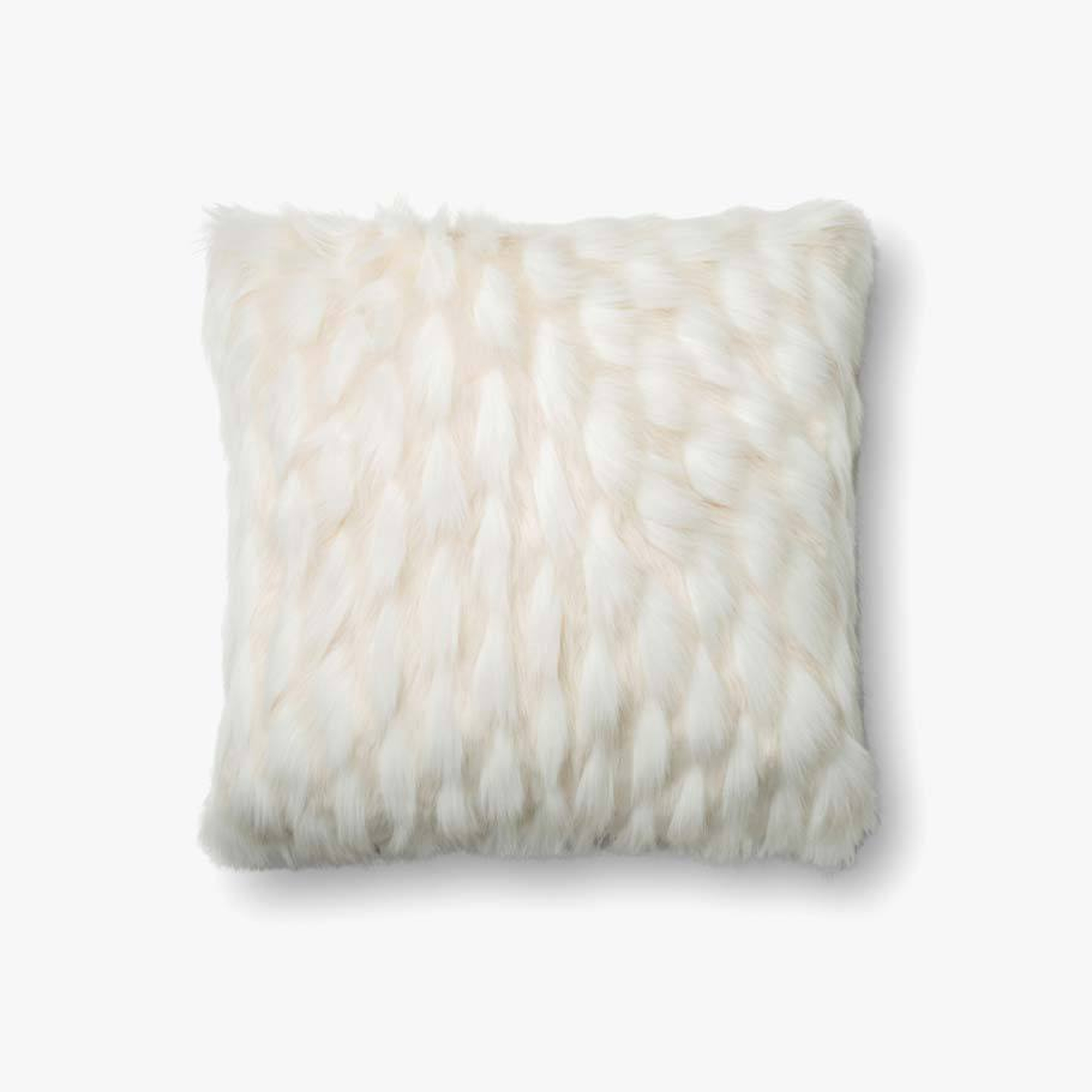 PILLOWS - WHITE - 22" X 22" - Poly-Filled - Loloi Rugs