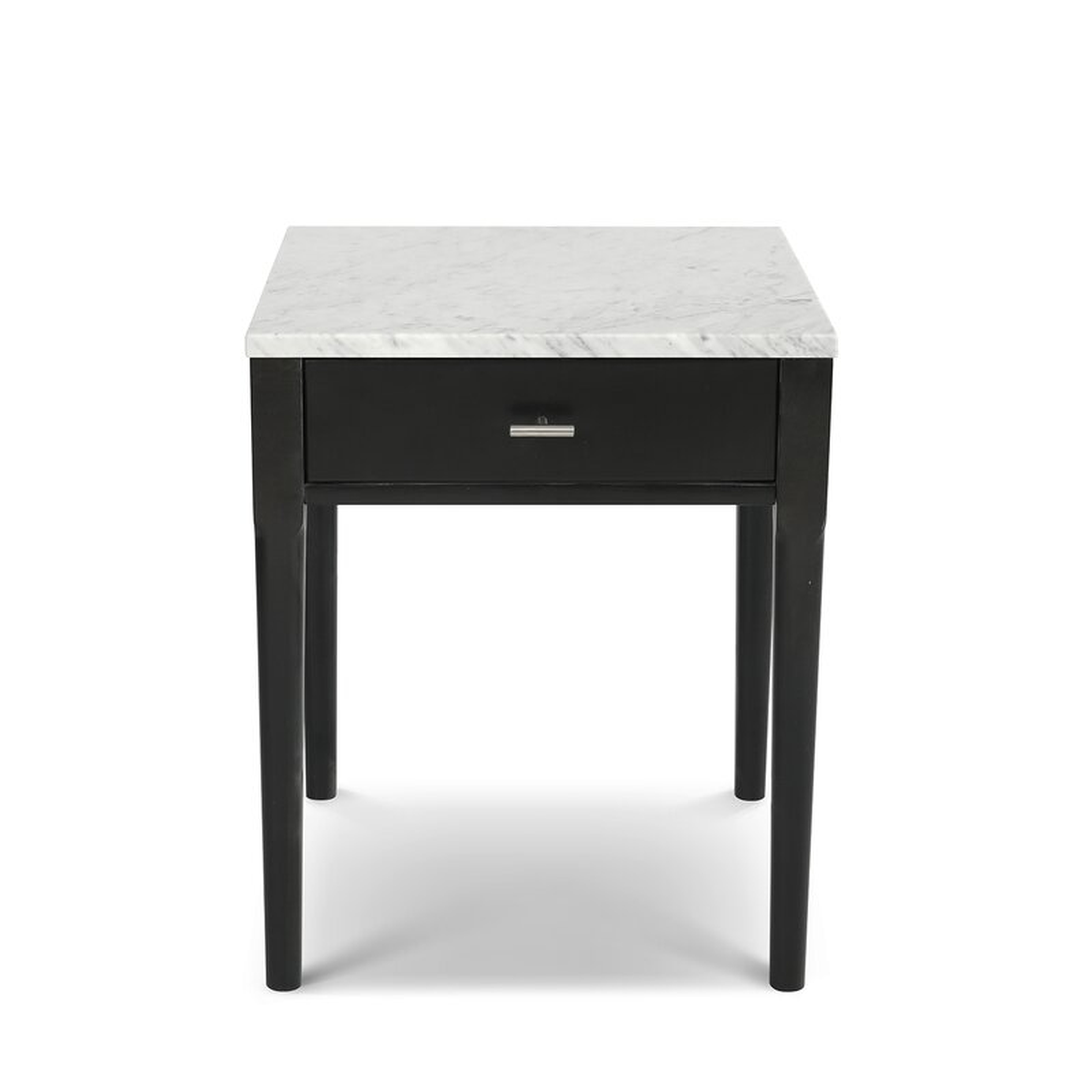 Croyden Marble Top End Table / Black - Wayfair
