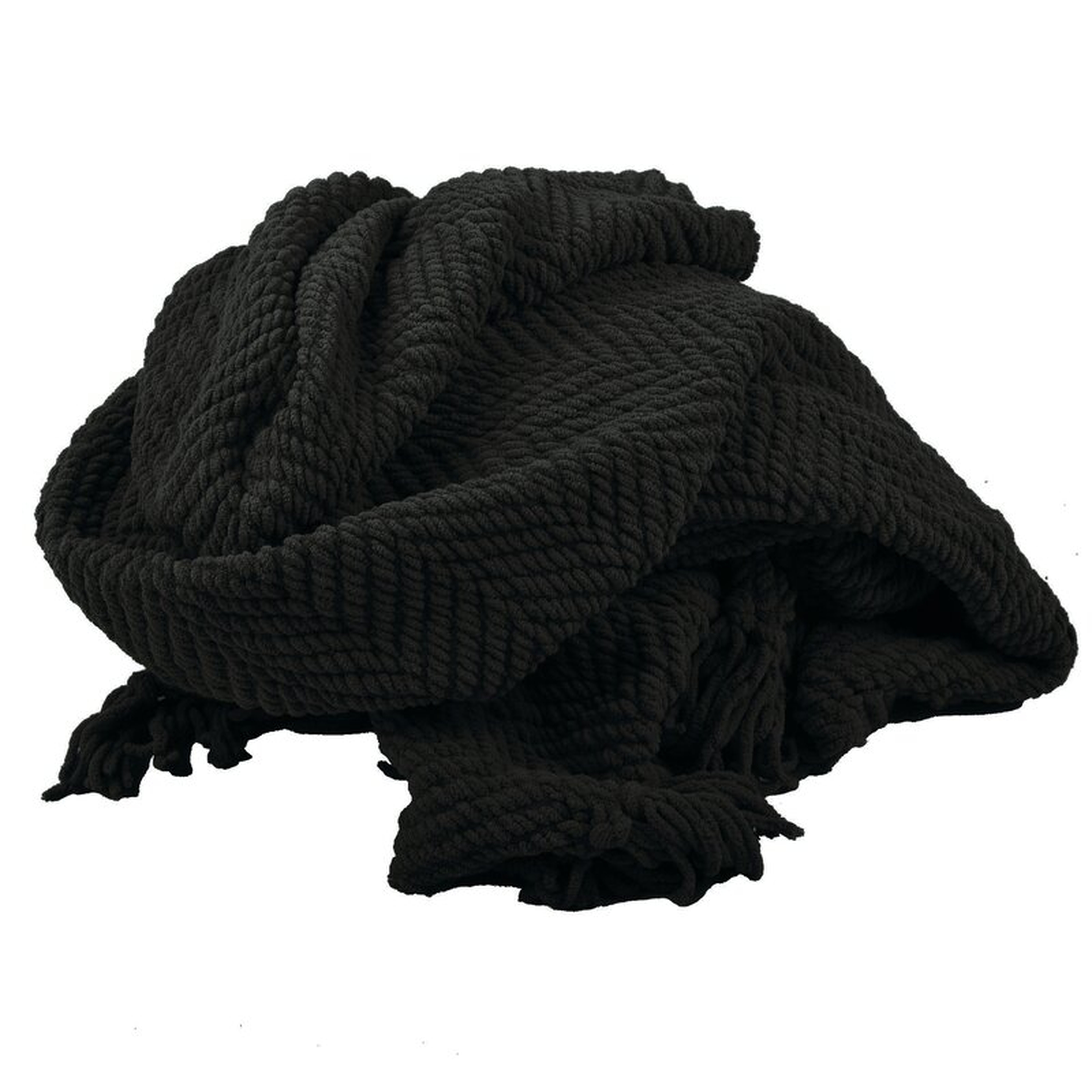 Nader Tweed Knitted-Design Throw - Wayfair