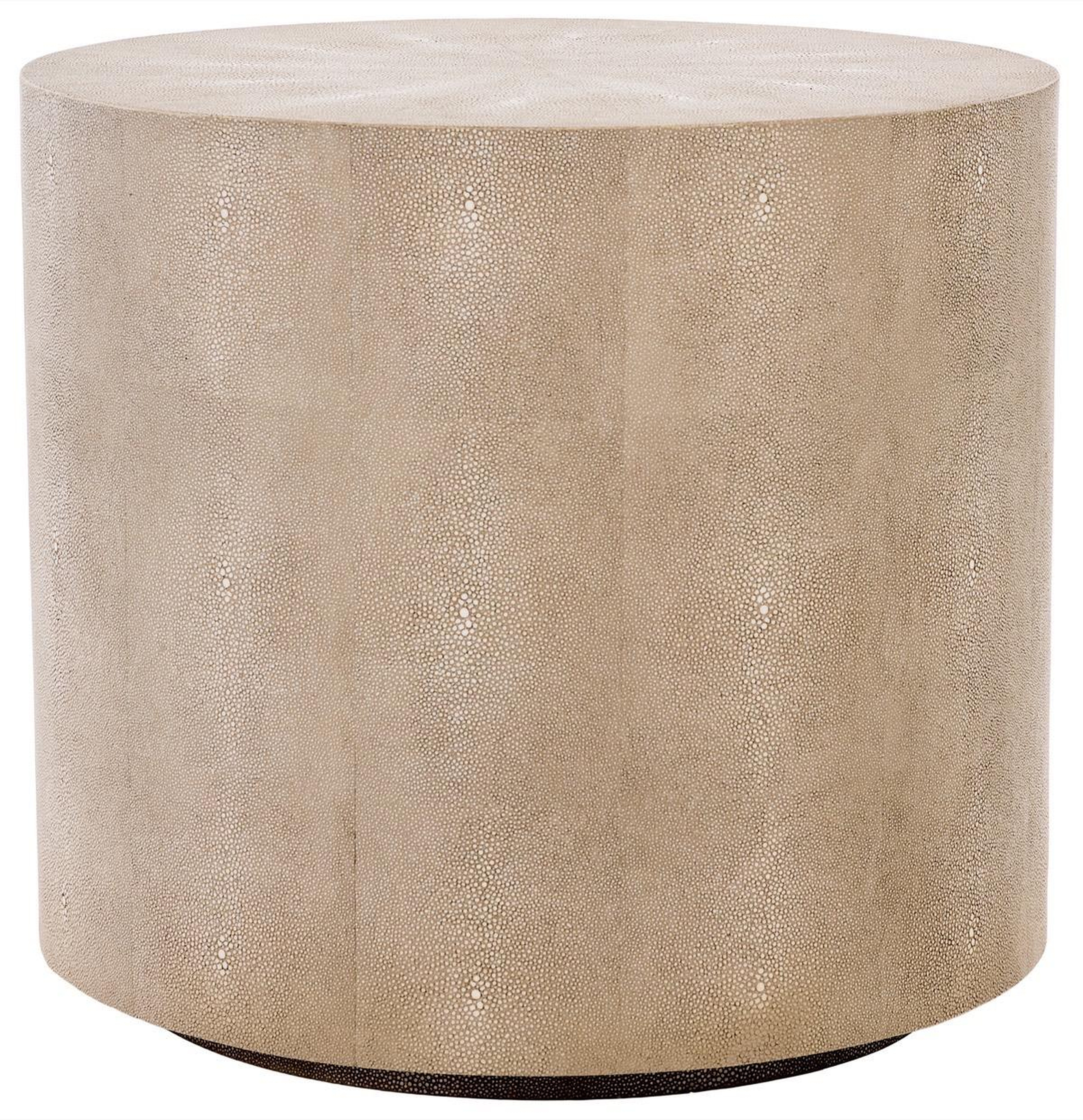 Diesel Faux Shagreen End Table - Natural - Arlo Home - Arlo Home
