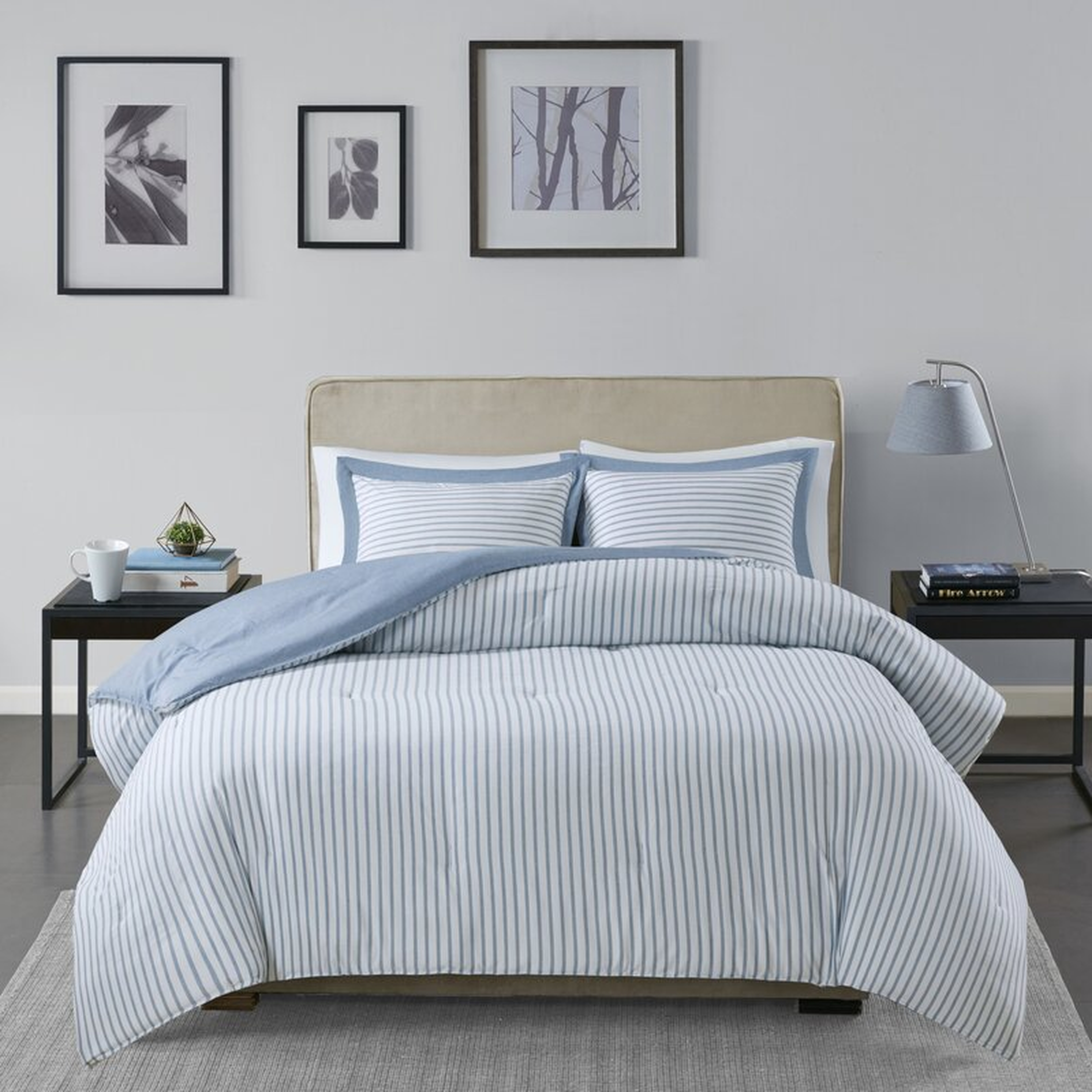 Holton Reversible Comforter Set - Wayfair