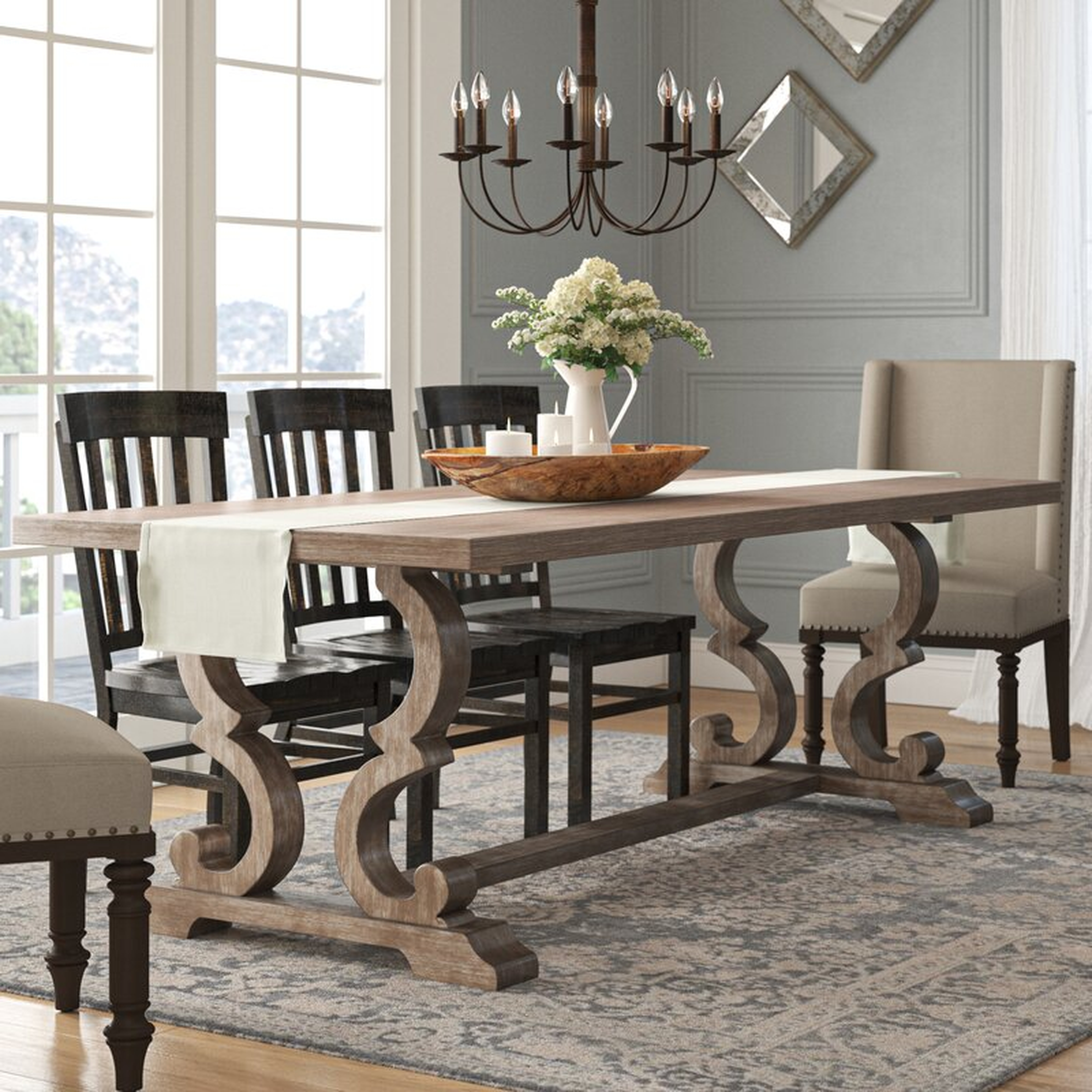 Annora Extendable Dining Table 72-90"L - Wayfair