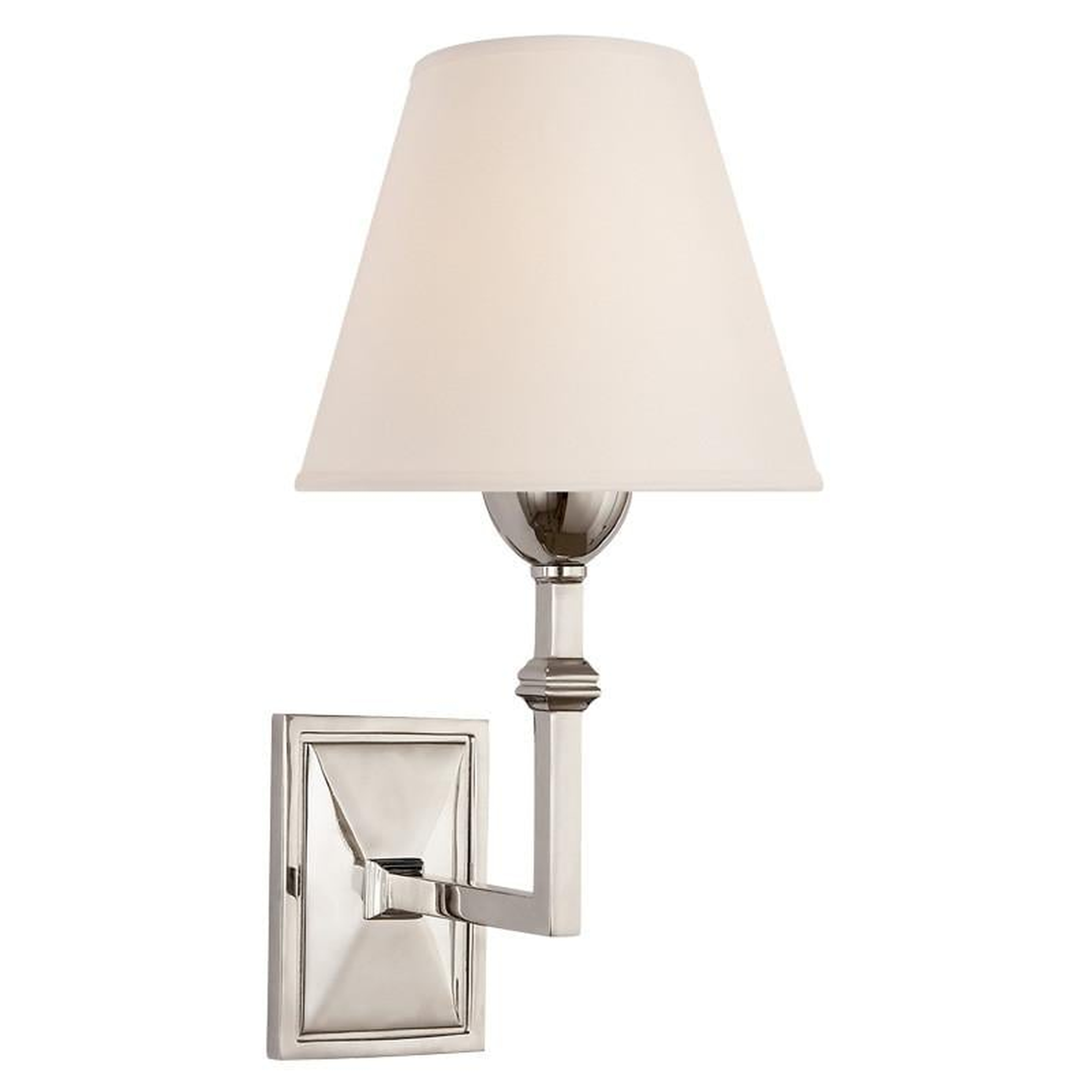 JANE WALL SCONCE - POLISHED NICKEL - McGee & Co.