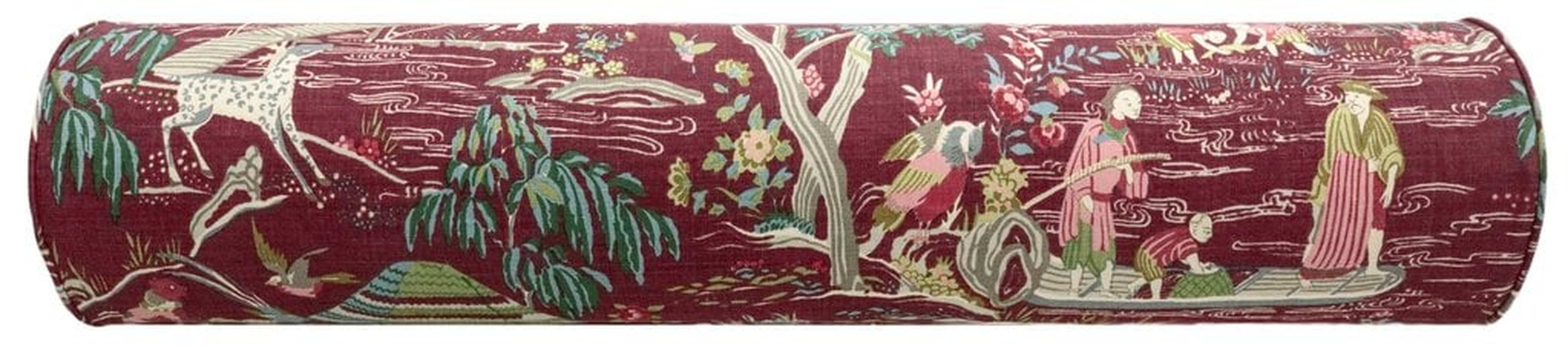 The Bolster ::Yangtze River // Aubergine - KING // 9" X 48" - Little Design Company