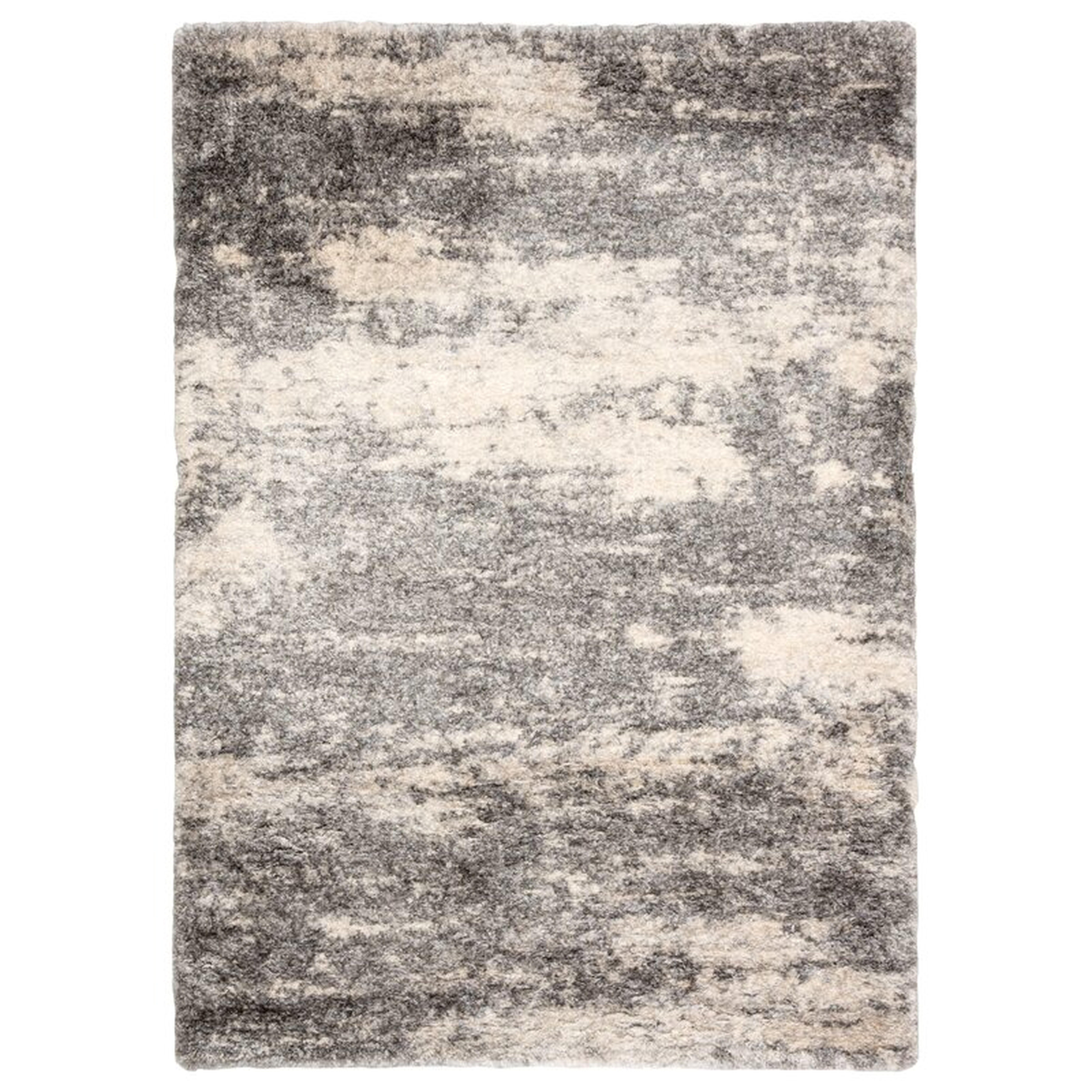 Rectangle 8'10" x 11'9" Manhart Abstract Gray/Beige Area Rug - Wayfair