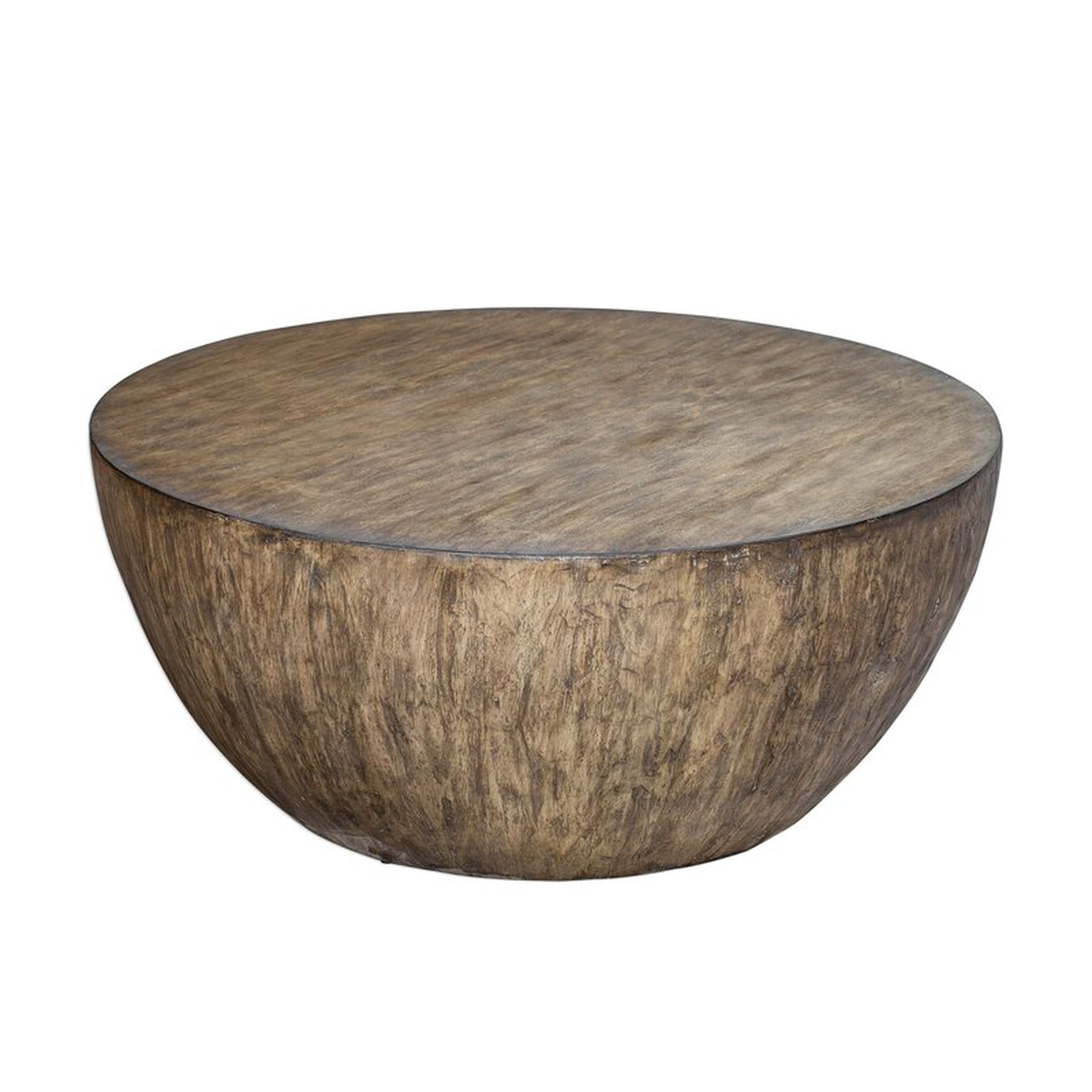 Aron Round Wood Coffee Table - Wayfair