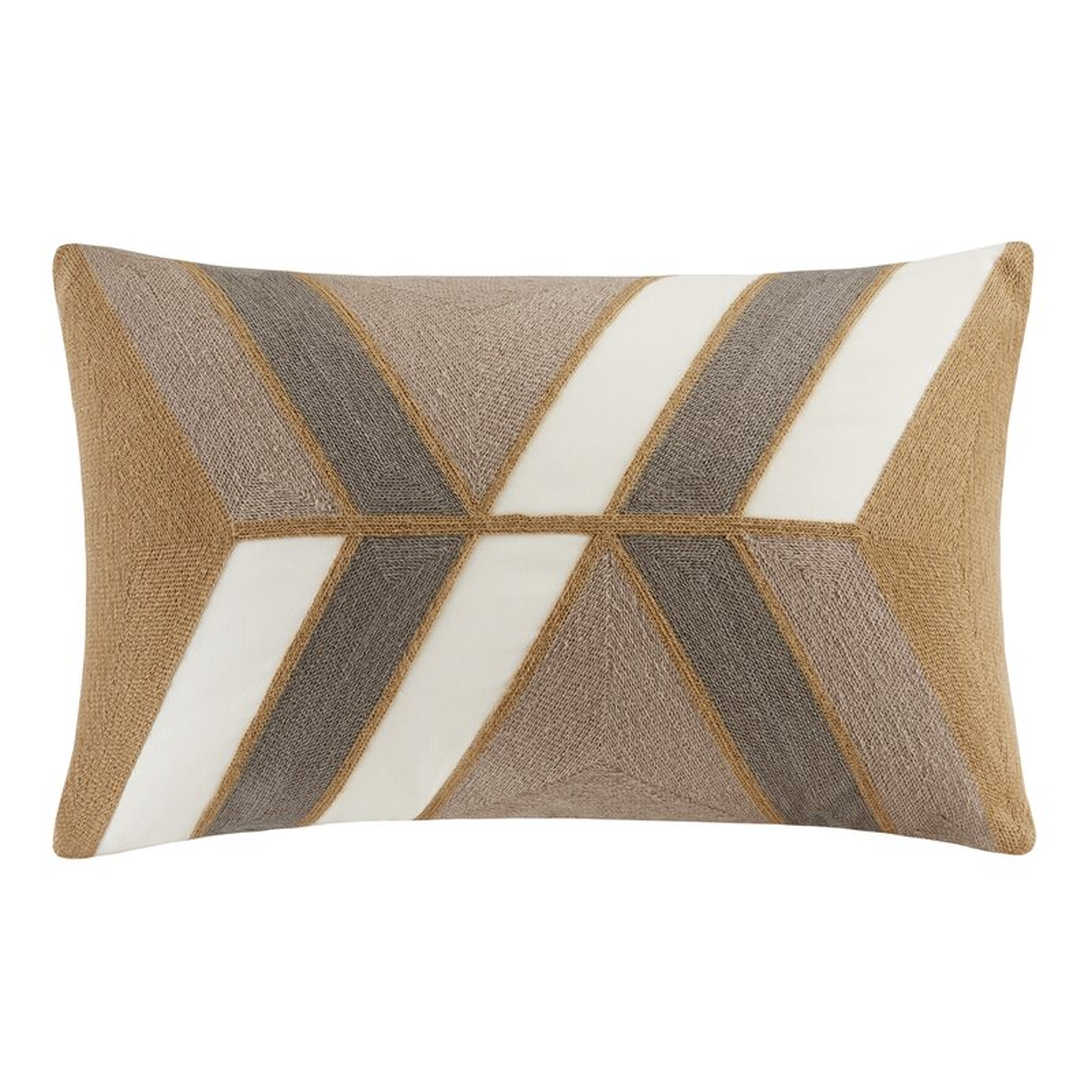 Frances Lumbar Pillow Cover & Insert - Natural - AllModern