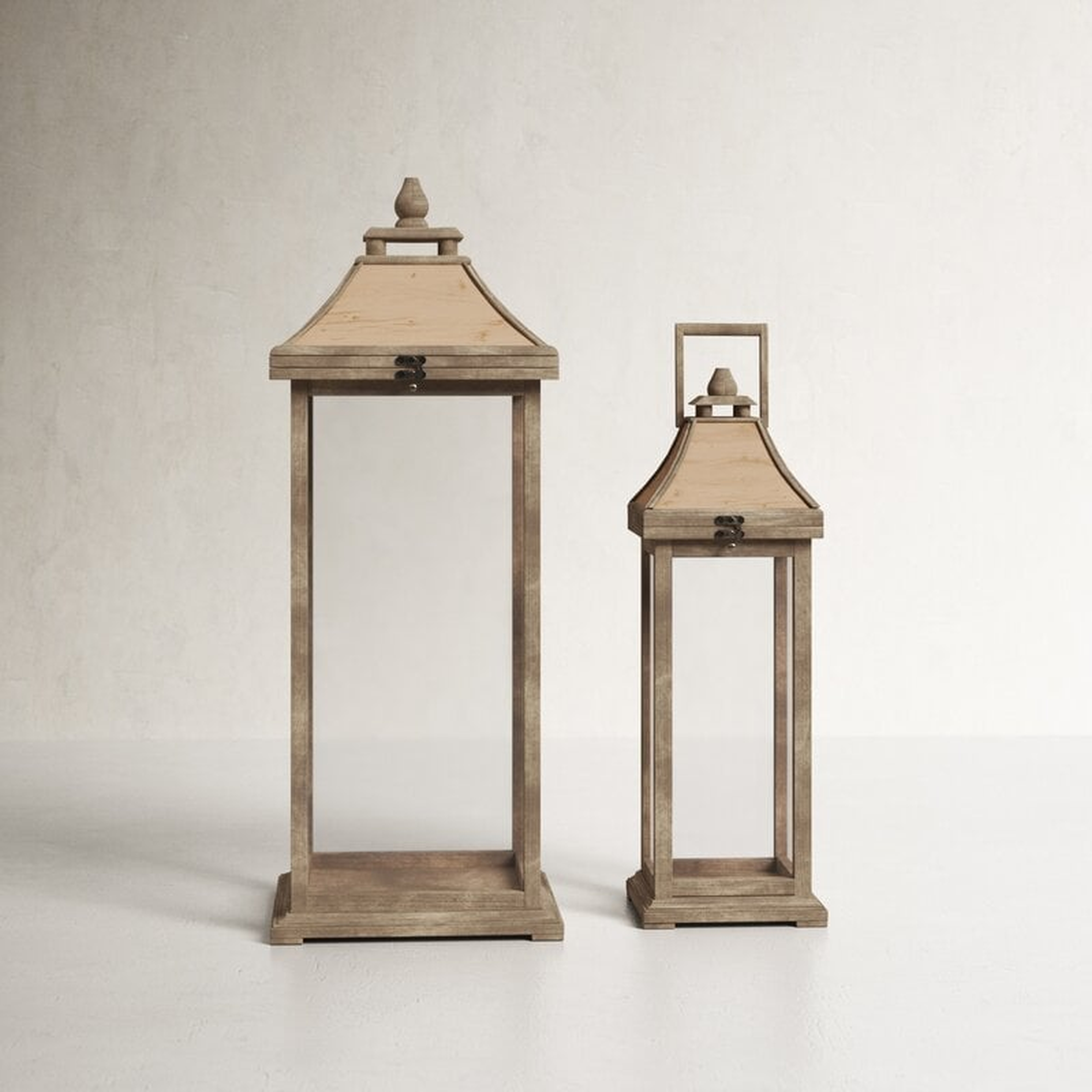 2 Piece Table Top Lantern Set - Birch Lane