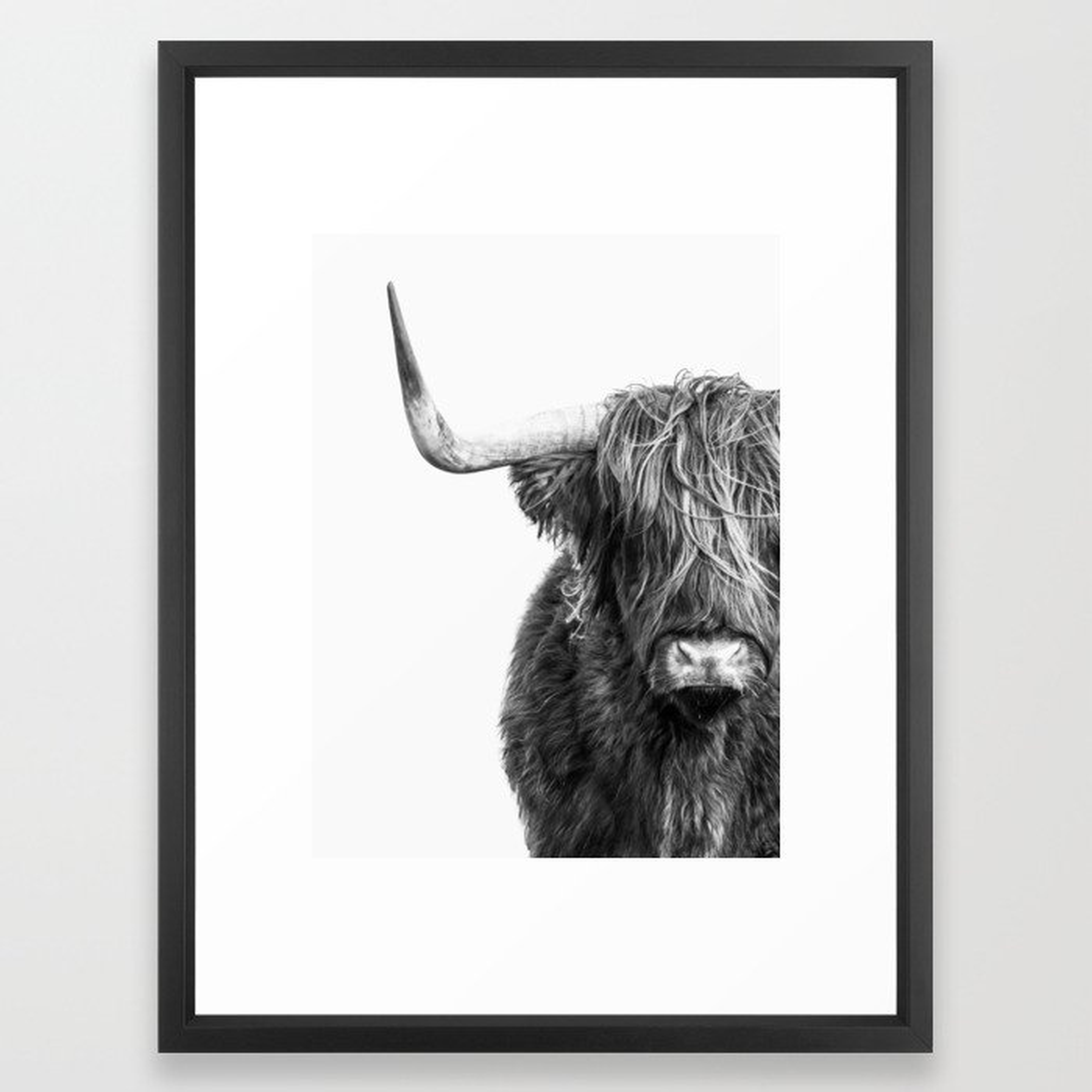 Highland Cow Portrait (20"x26") - Society6