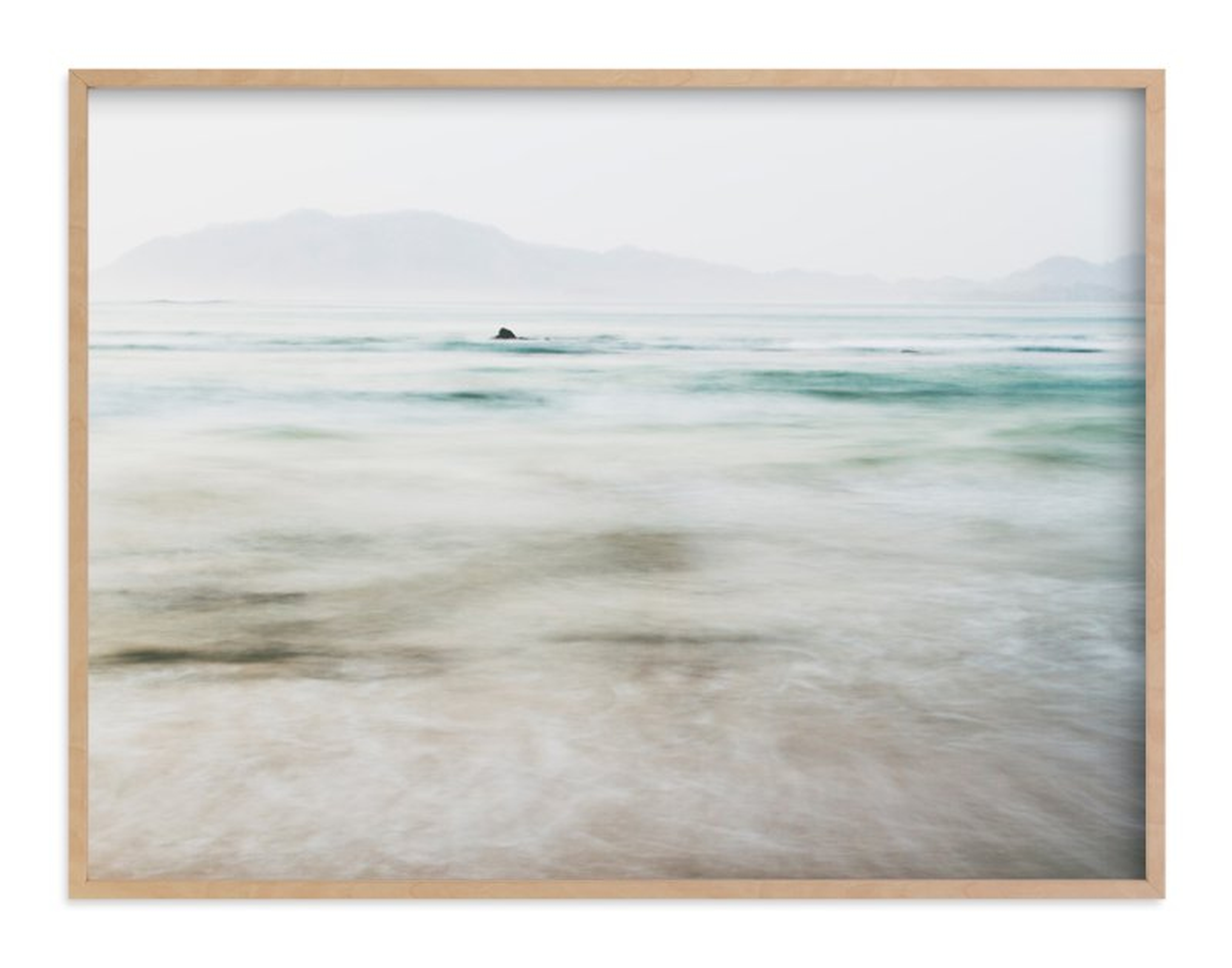 The Pacific Wall Art - 40"x30" Natural Raw Wood Frame - Minted