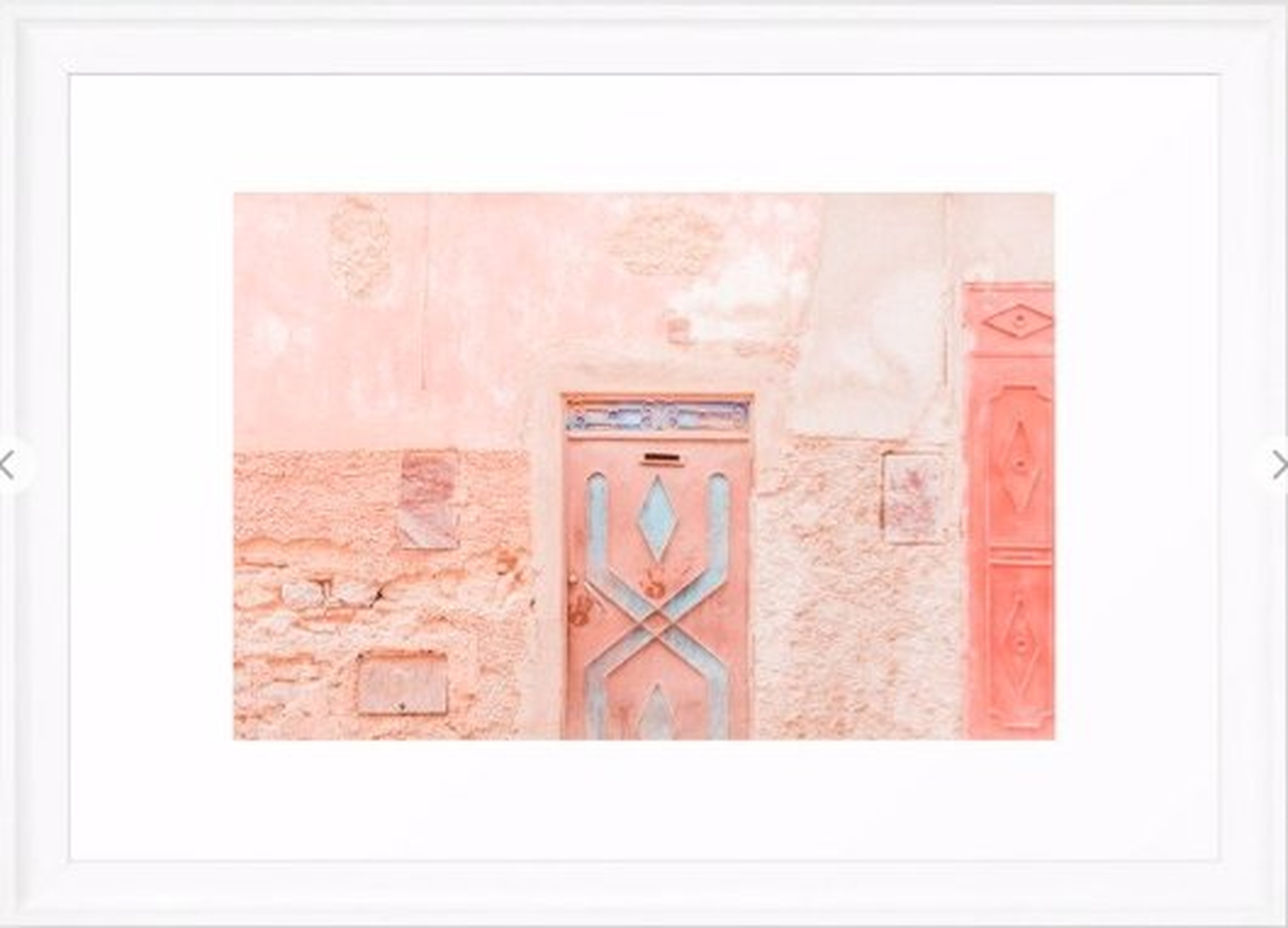Marrakech Entryway Framed Art Print- 15 x 21 Scoop White - Society6