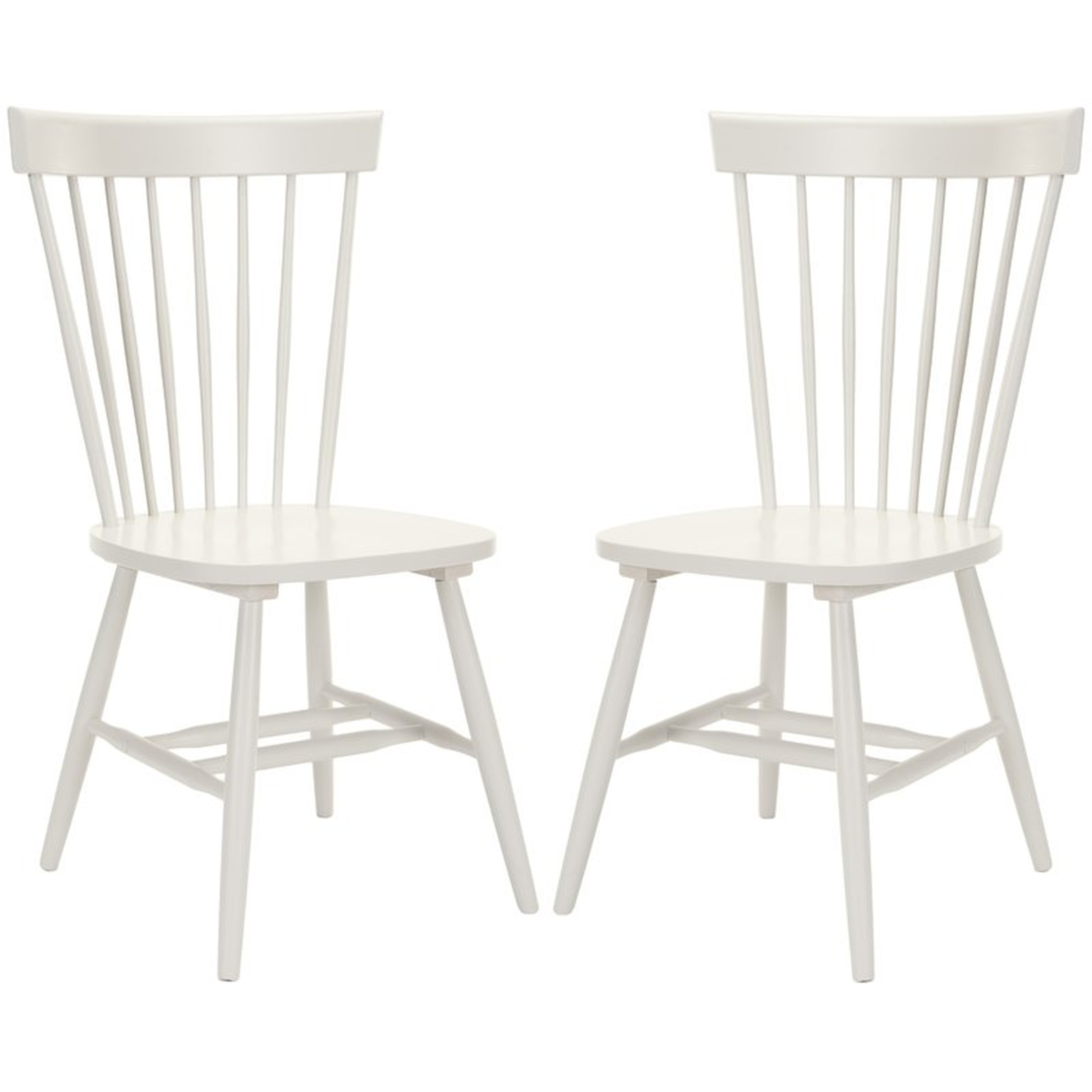 Valdosta Solid Wood Dining Chair off-white set of two - AllModern