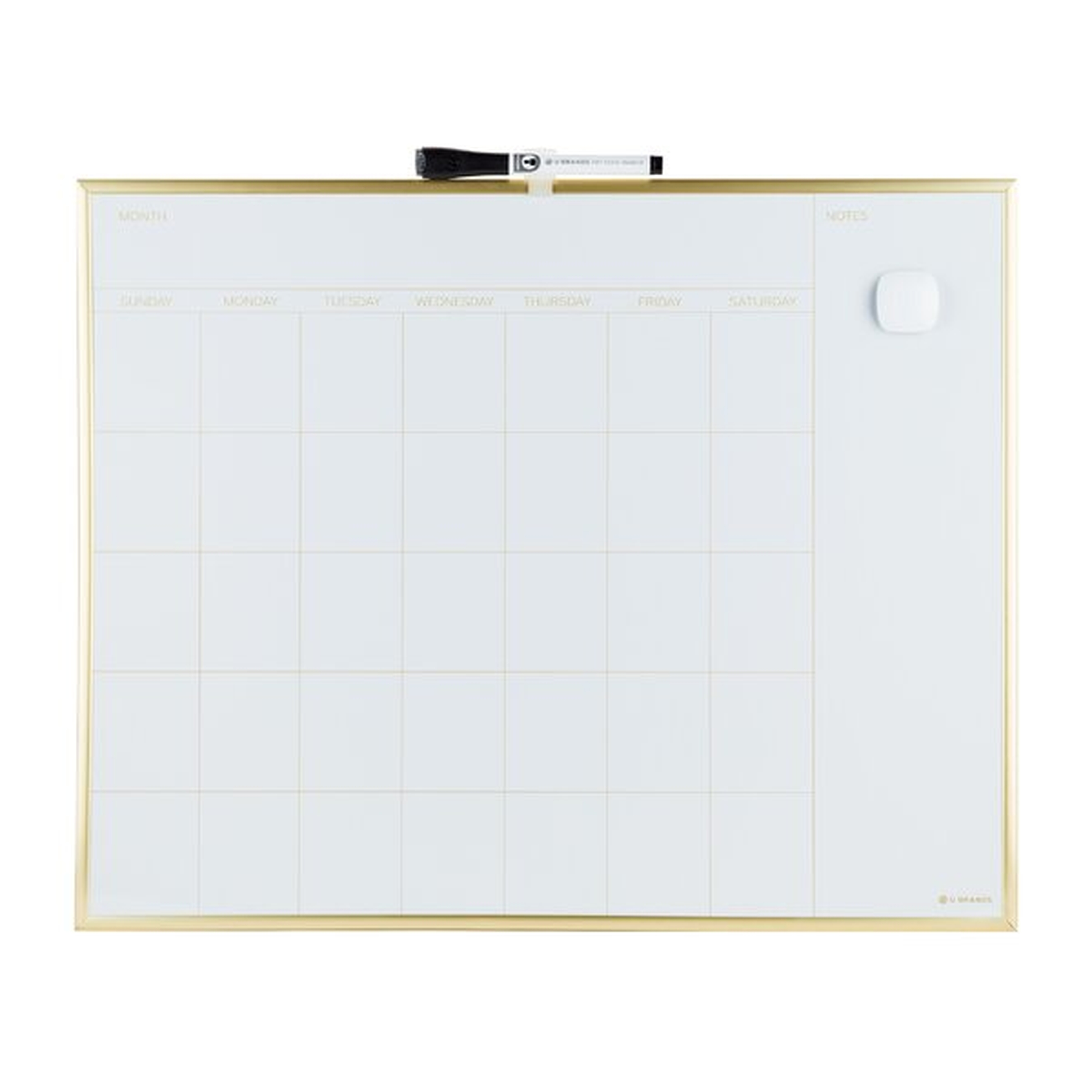 Magnetic Calendar/Planner Whiteboard 20" x 16" - Wayfair