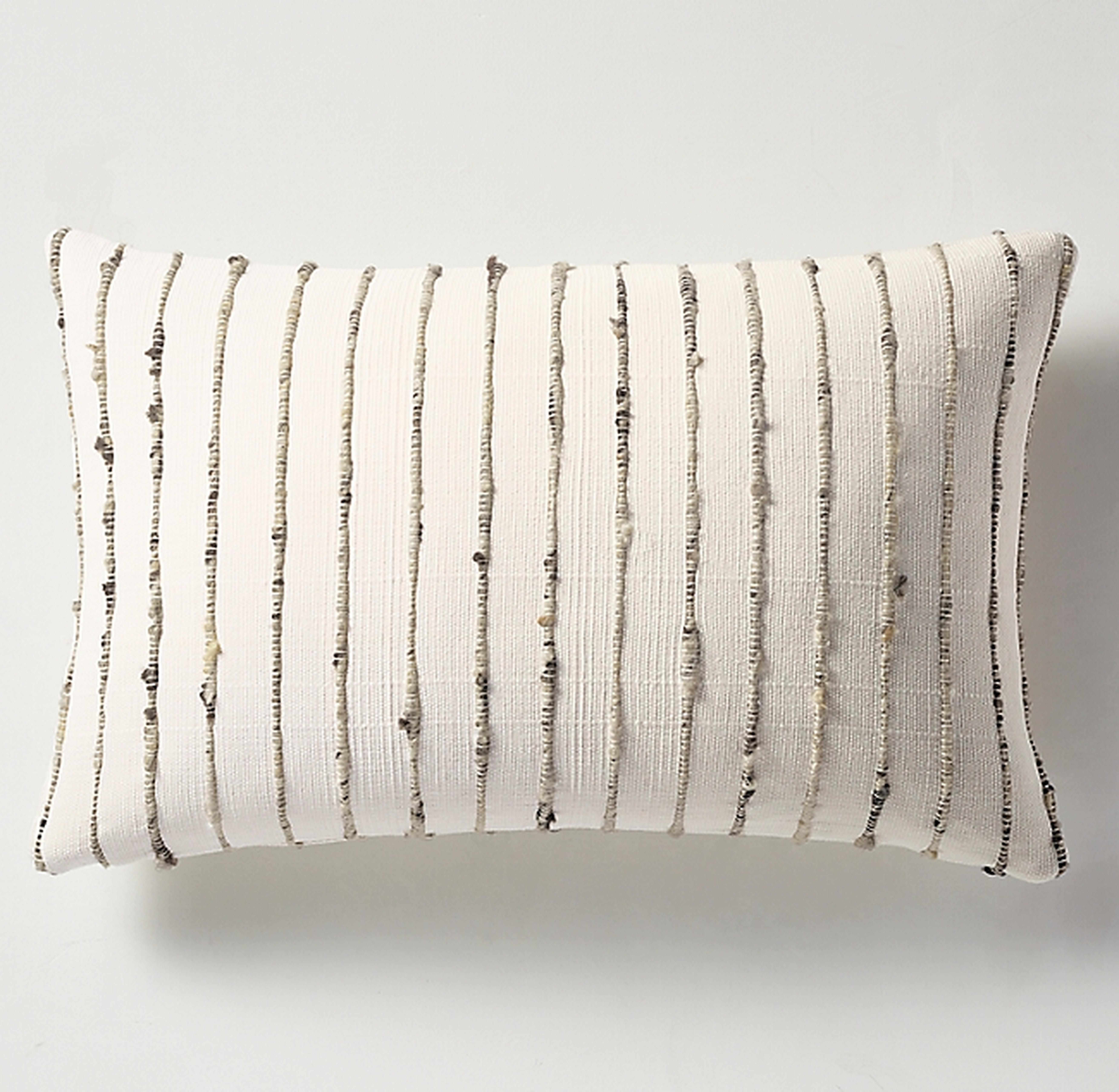 HANDWOVEN MARLED THIN PINSTRIPE PILLOW COVER BY AZULINA HOME - LUMBAR - RH