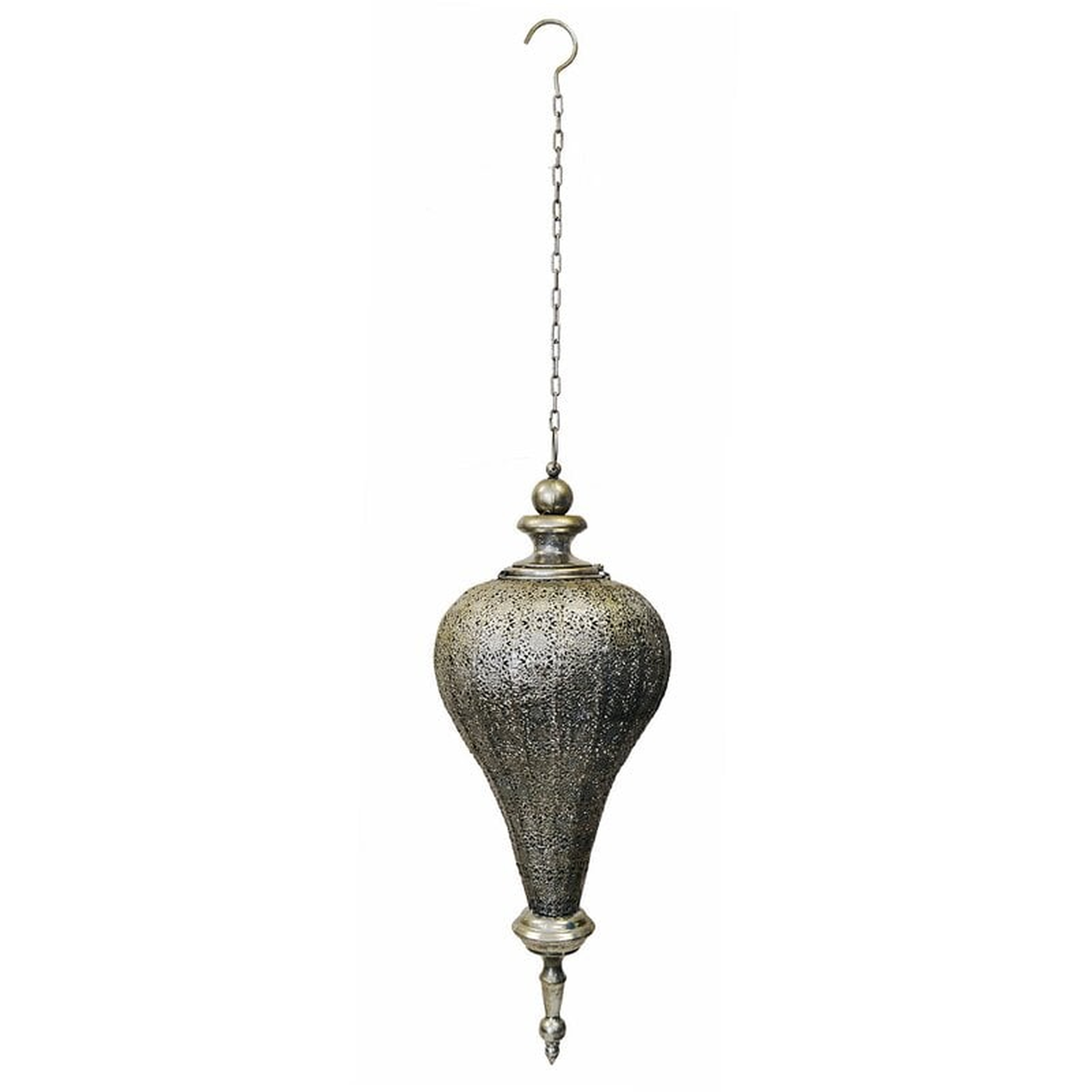 Oriental Tall Metal Lantern - Wayfair