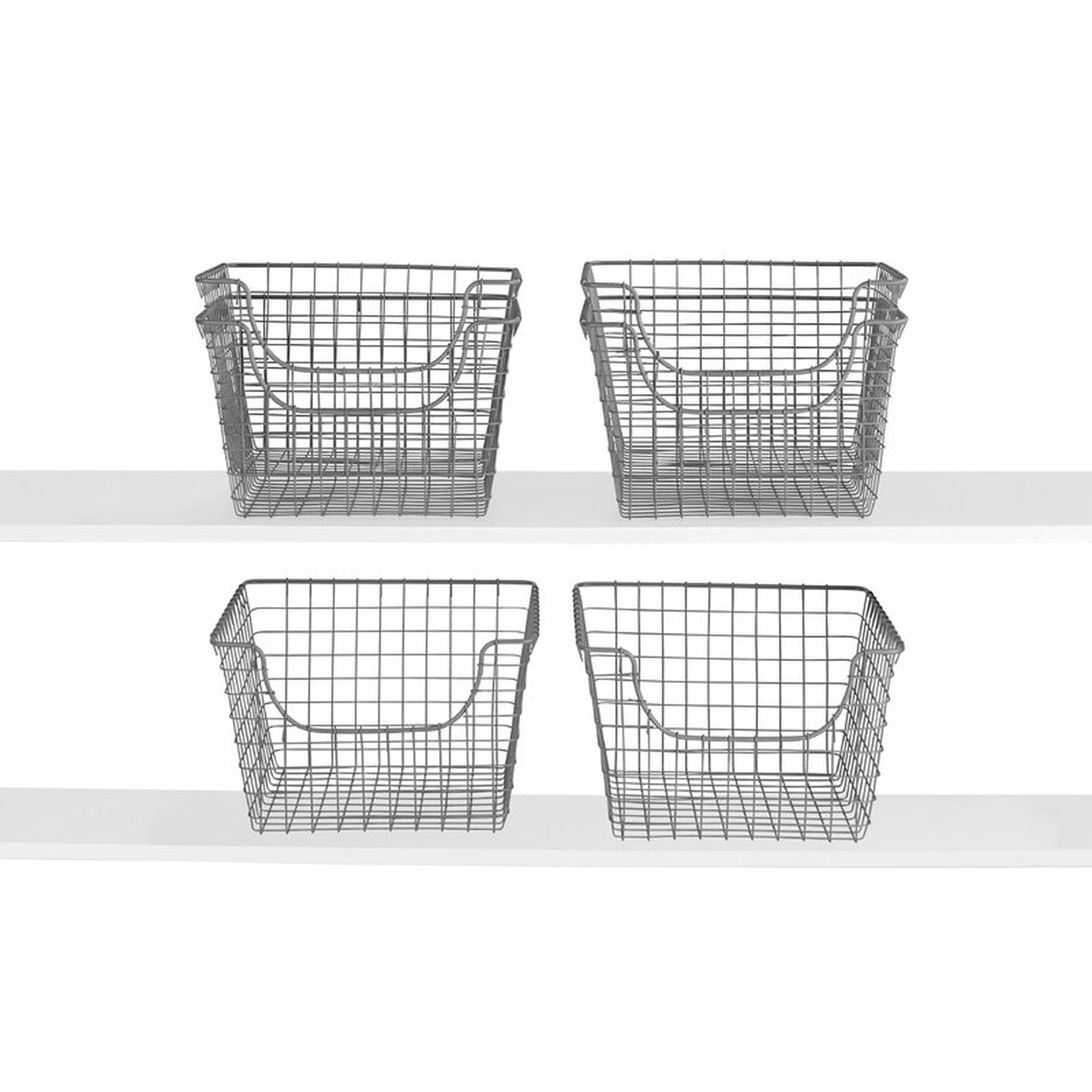 Scoop Metal/Wire Basket (Set of 6) - Wayfair