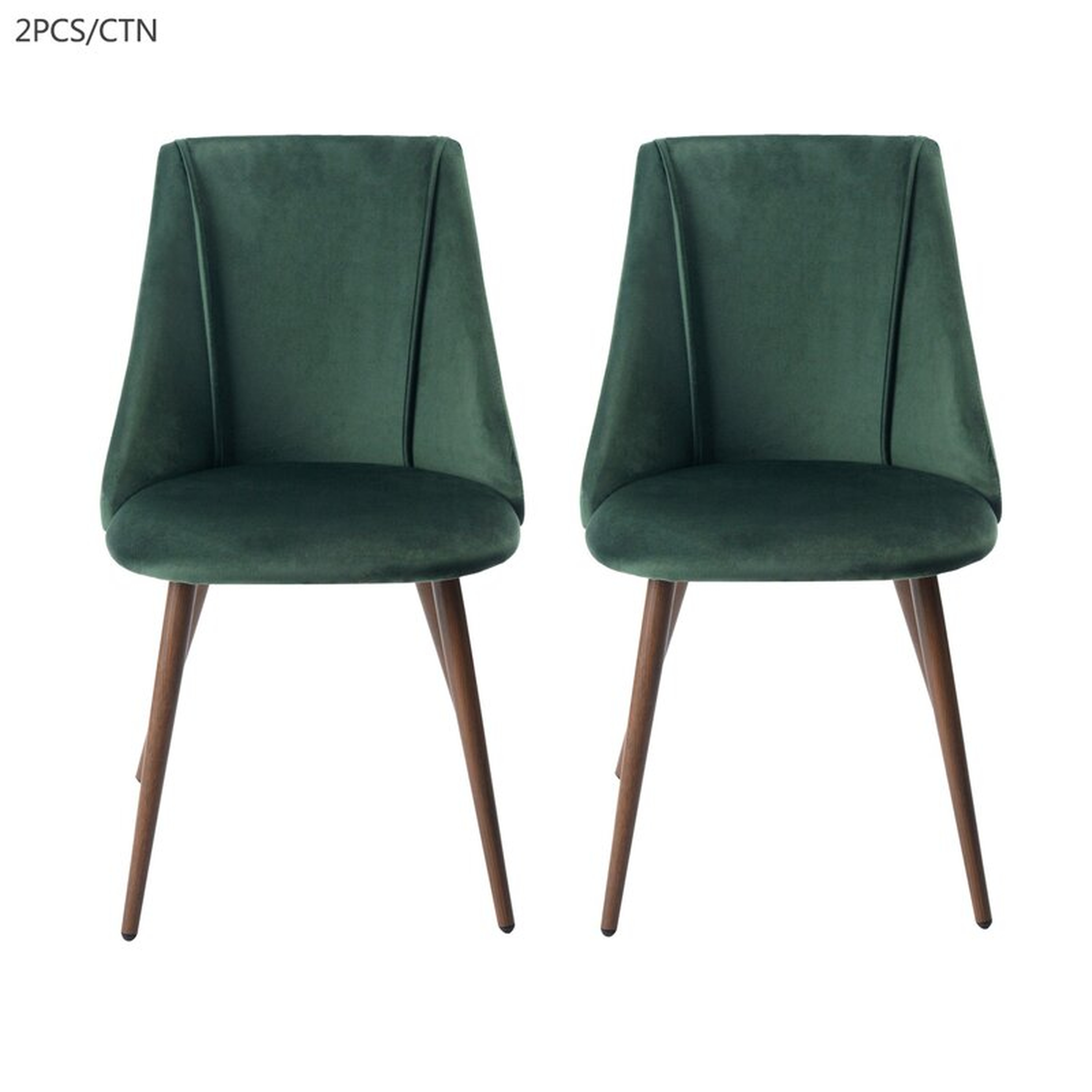 Camron Velvet Upholstered Side Chair (set of 2) - Wayfair