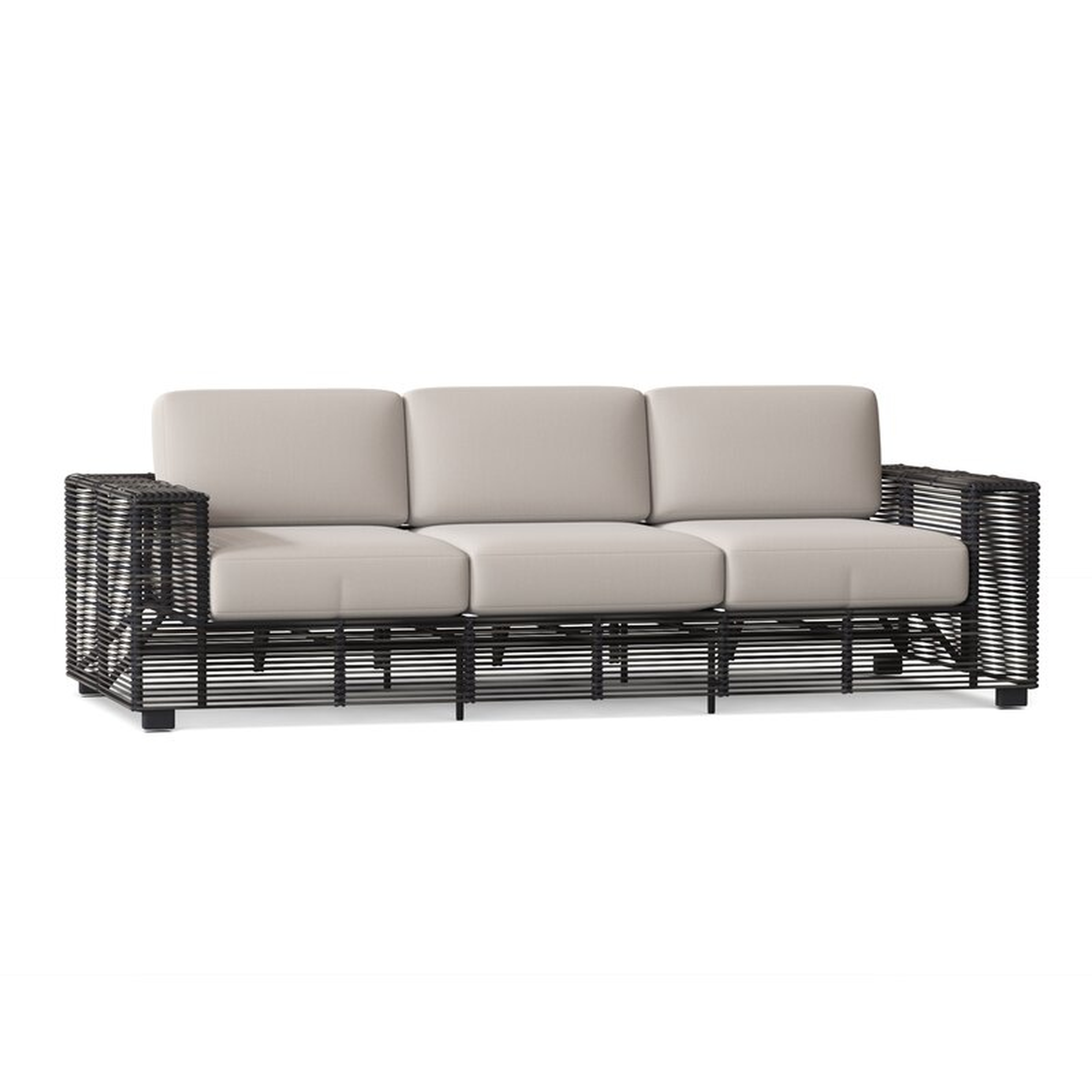 Monroe Patio Sofa with Cushions - Wayfair