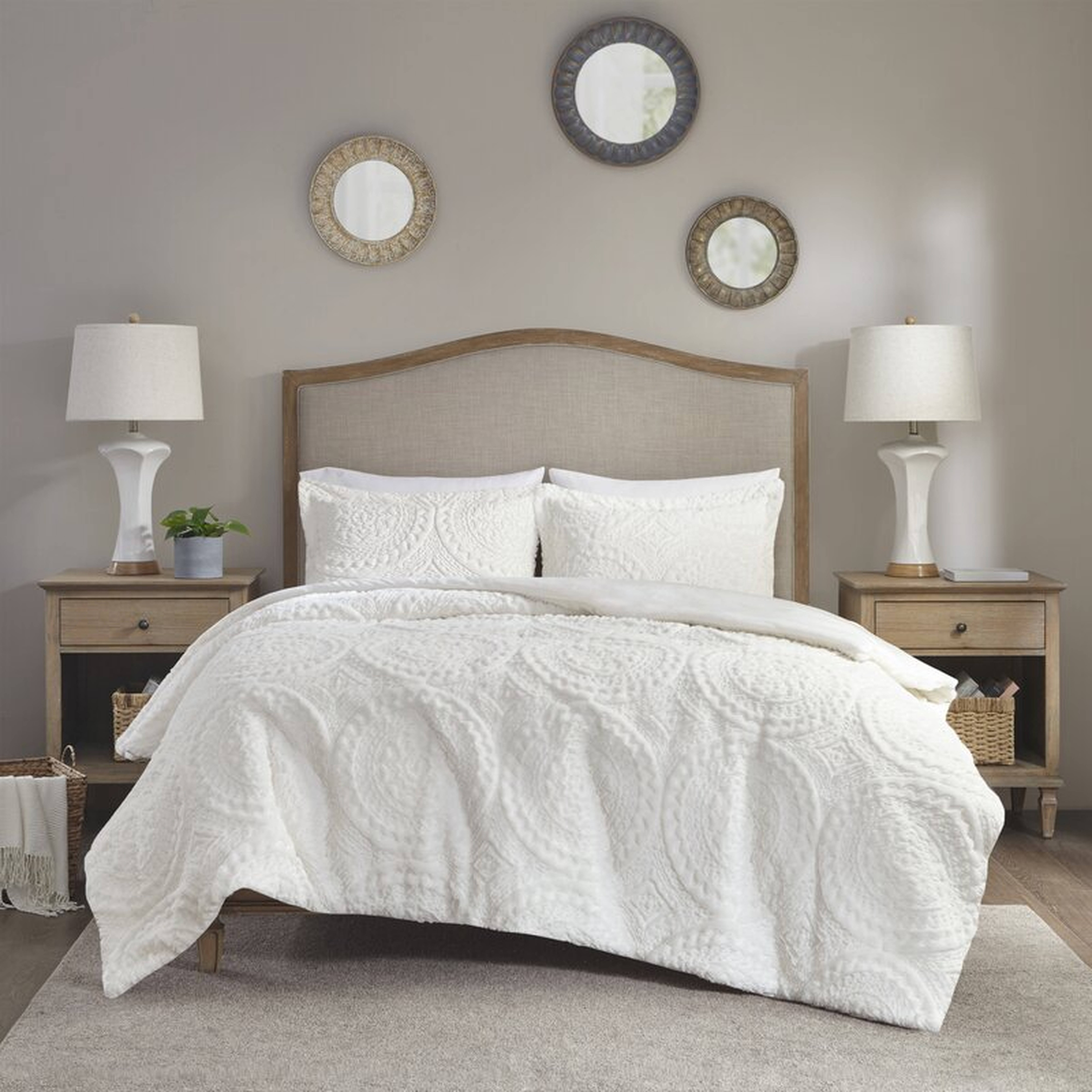 Mericia Comforter Set - King/Cal King, Ivory - Wayfair