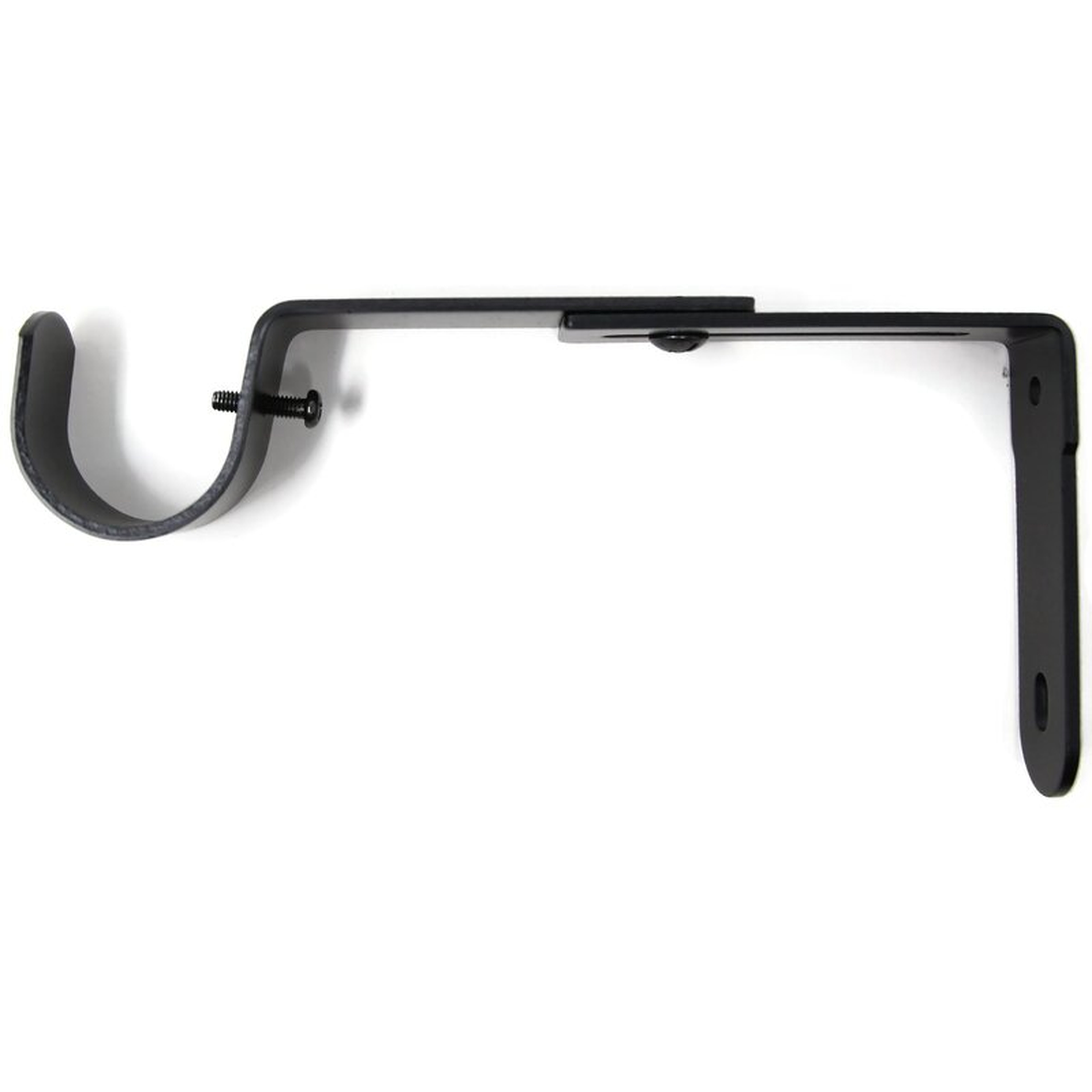 Black Perras Adjustable Curtain Mounting Bracket - Wayfair