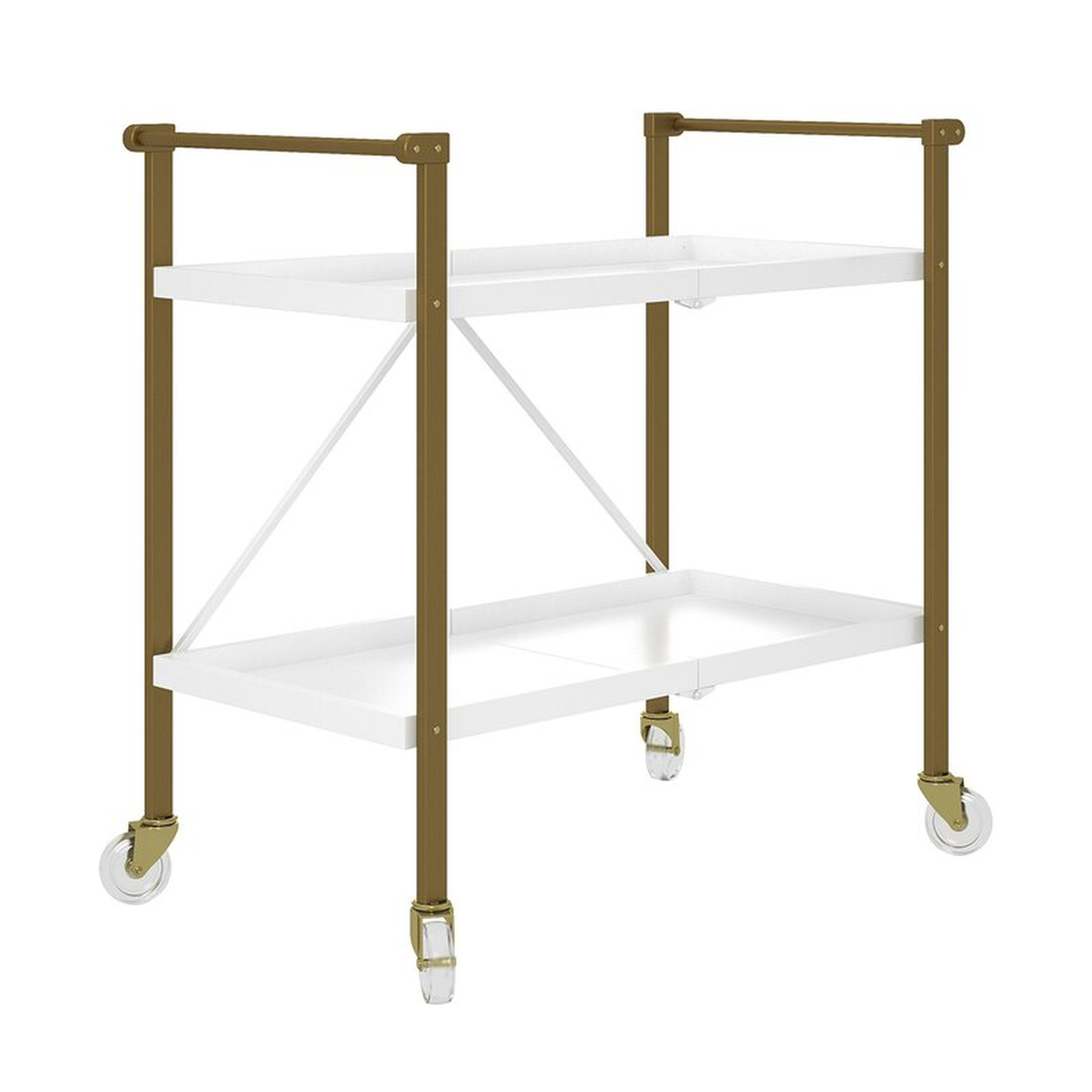 Trevia Folding Bar Cart - Wayfair