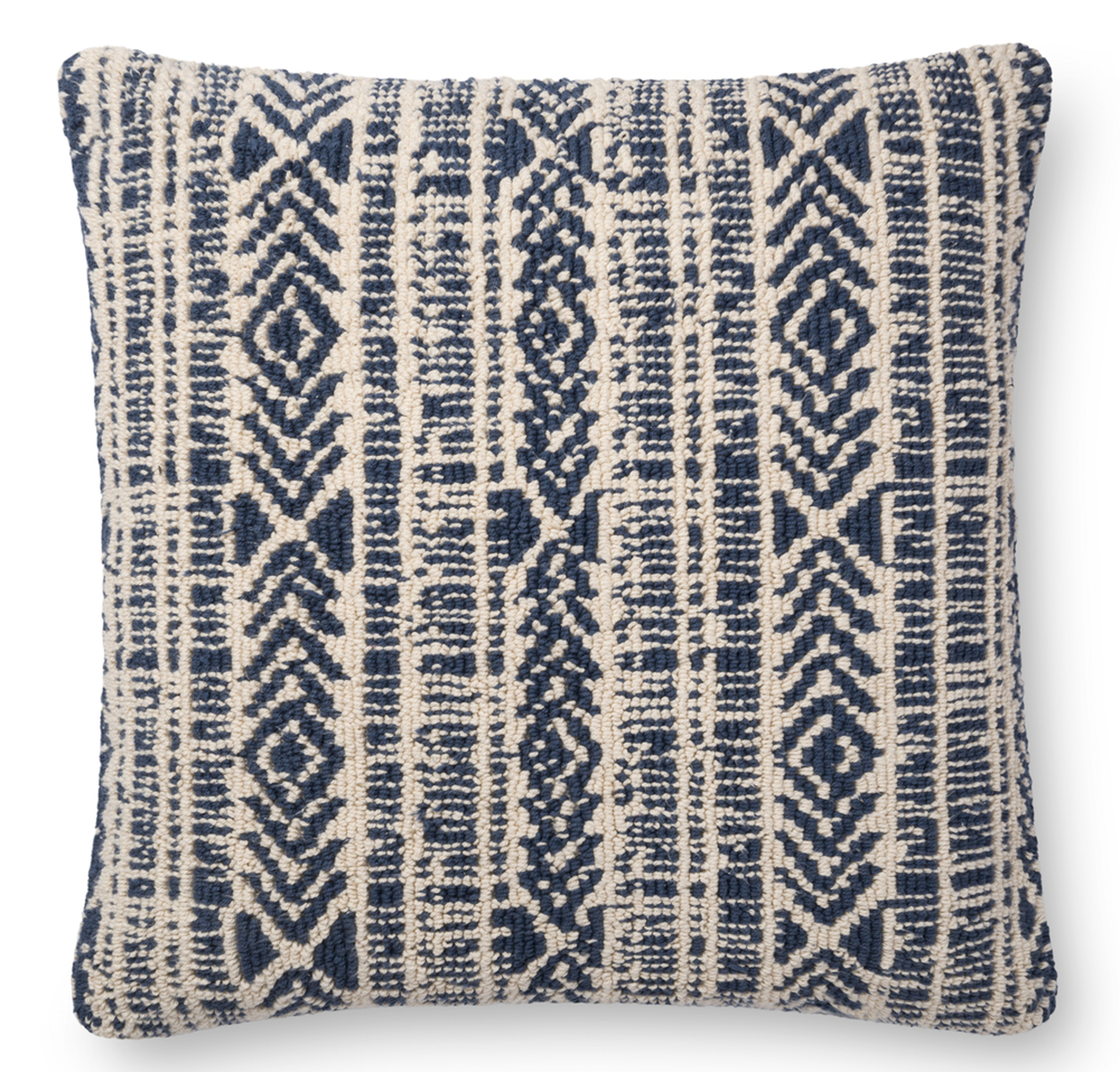 IONE PILLOW, NAVY AND IVORY - Lulu and Georgia