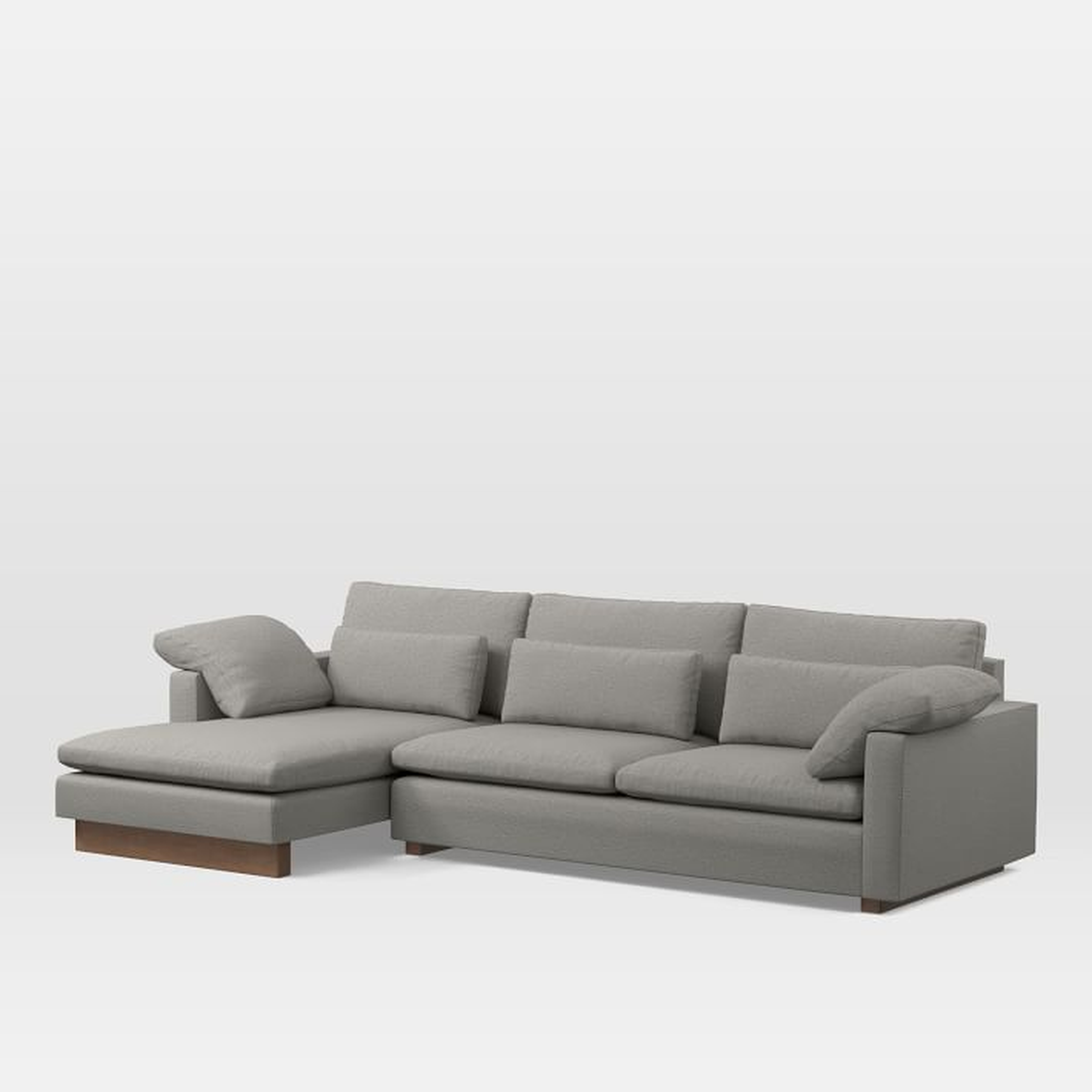 Harmony Left 2-Piece Chaise Sectional (112" width, 41" standard depth) - orientation should be as product photo - West Elm