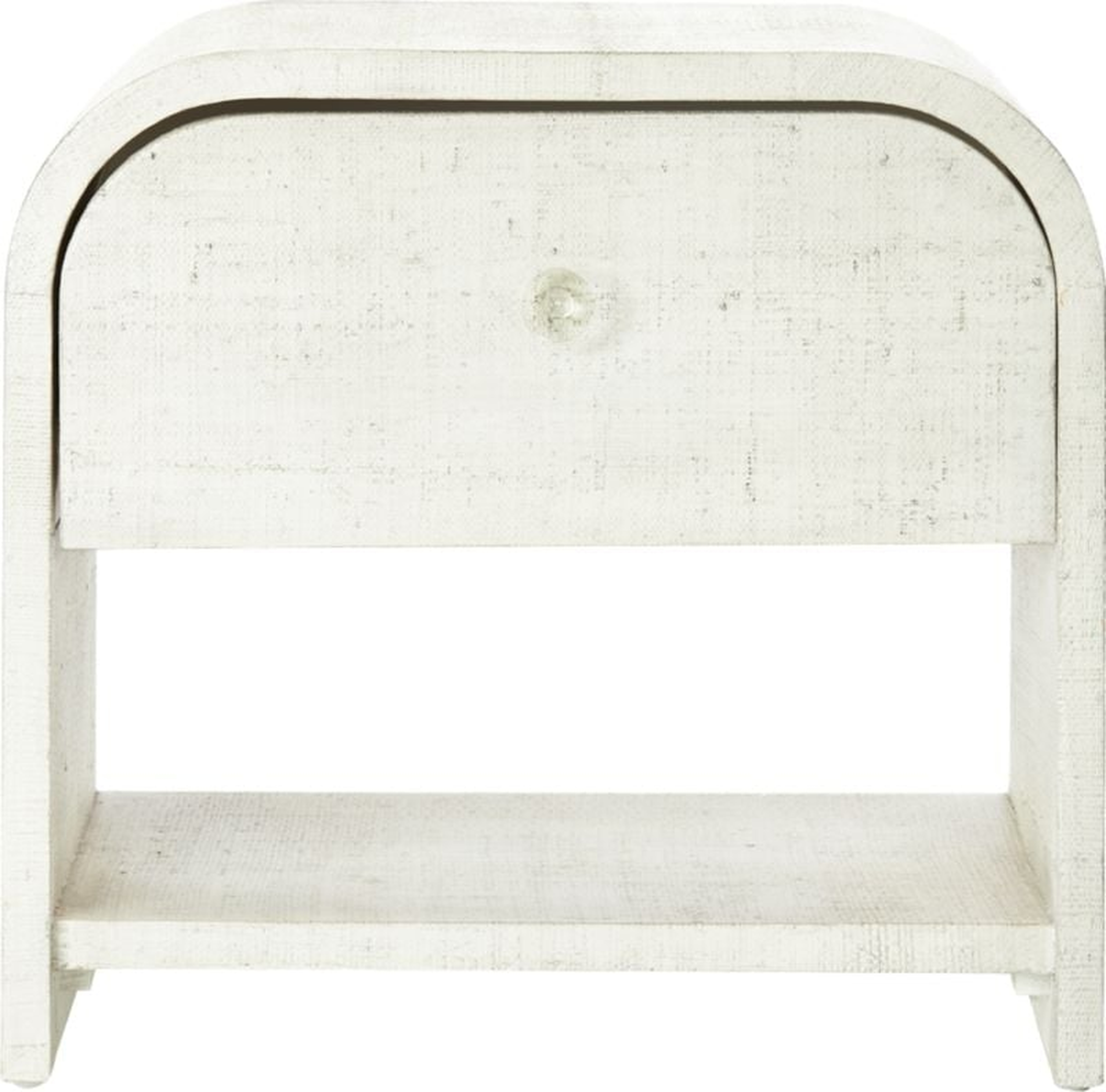 Archer Lacquered Linen Nightstand - CB2